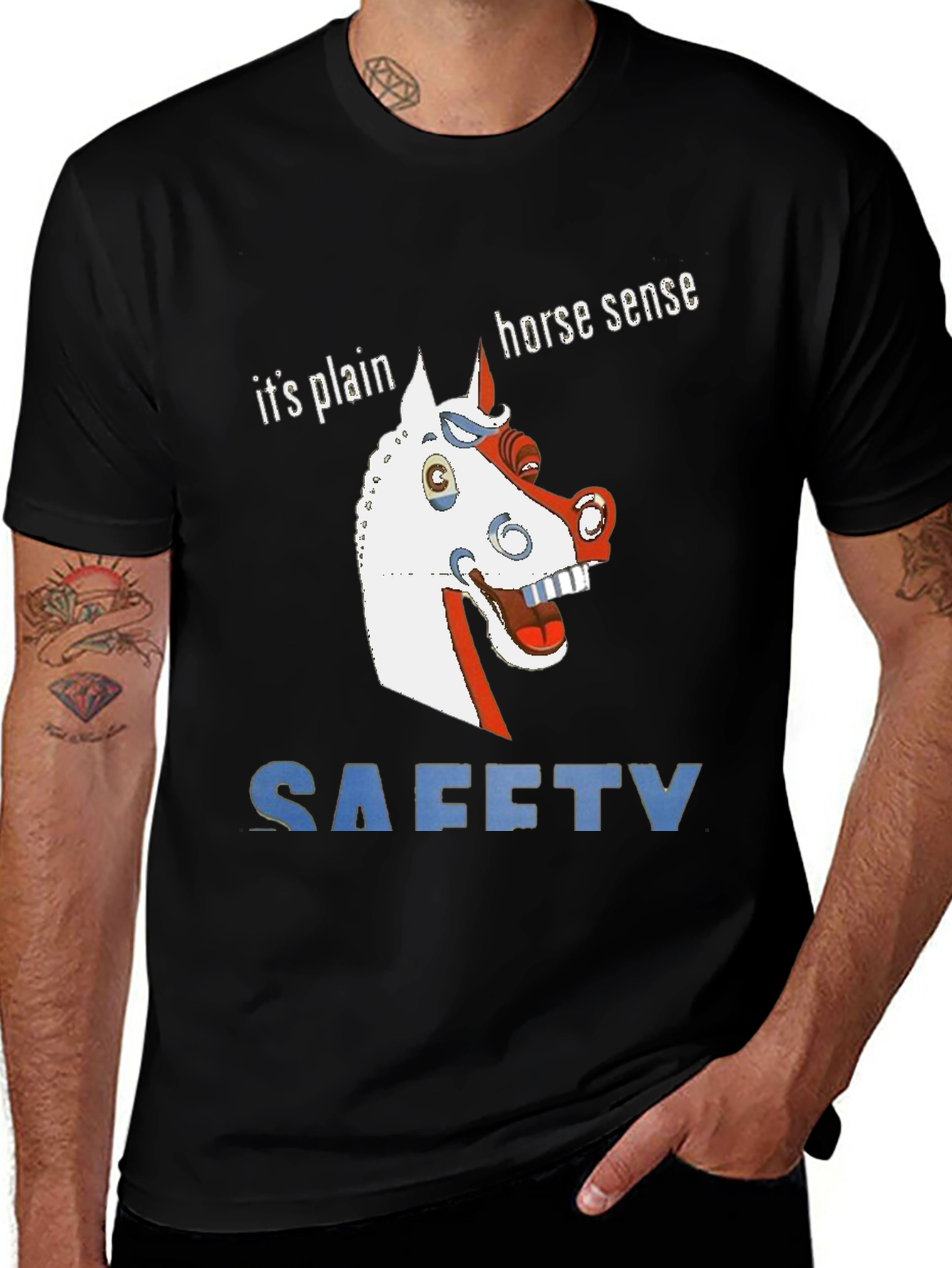 Variant 24 of Horse Sense Safety T-Shirt