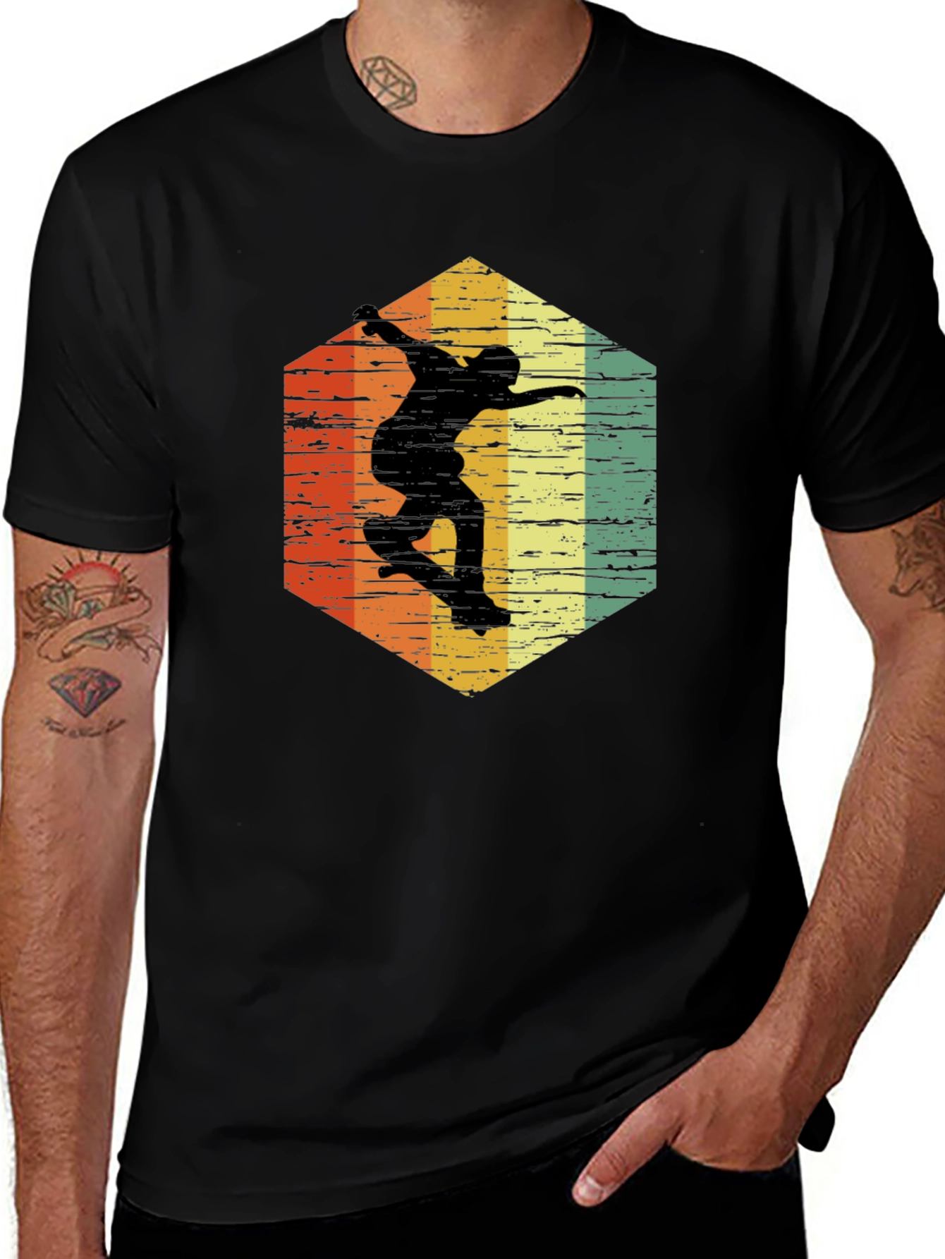 Variant 29 of Retro Skateboarder Graphic Tee