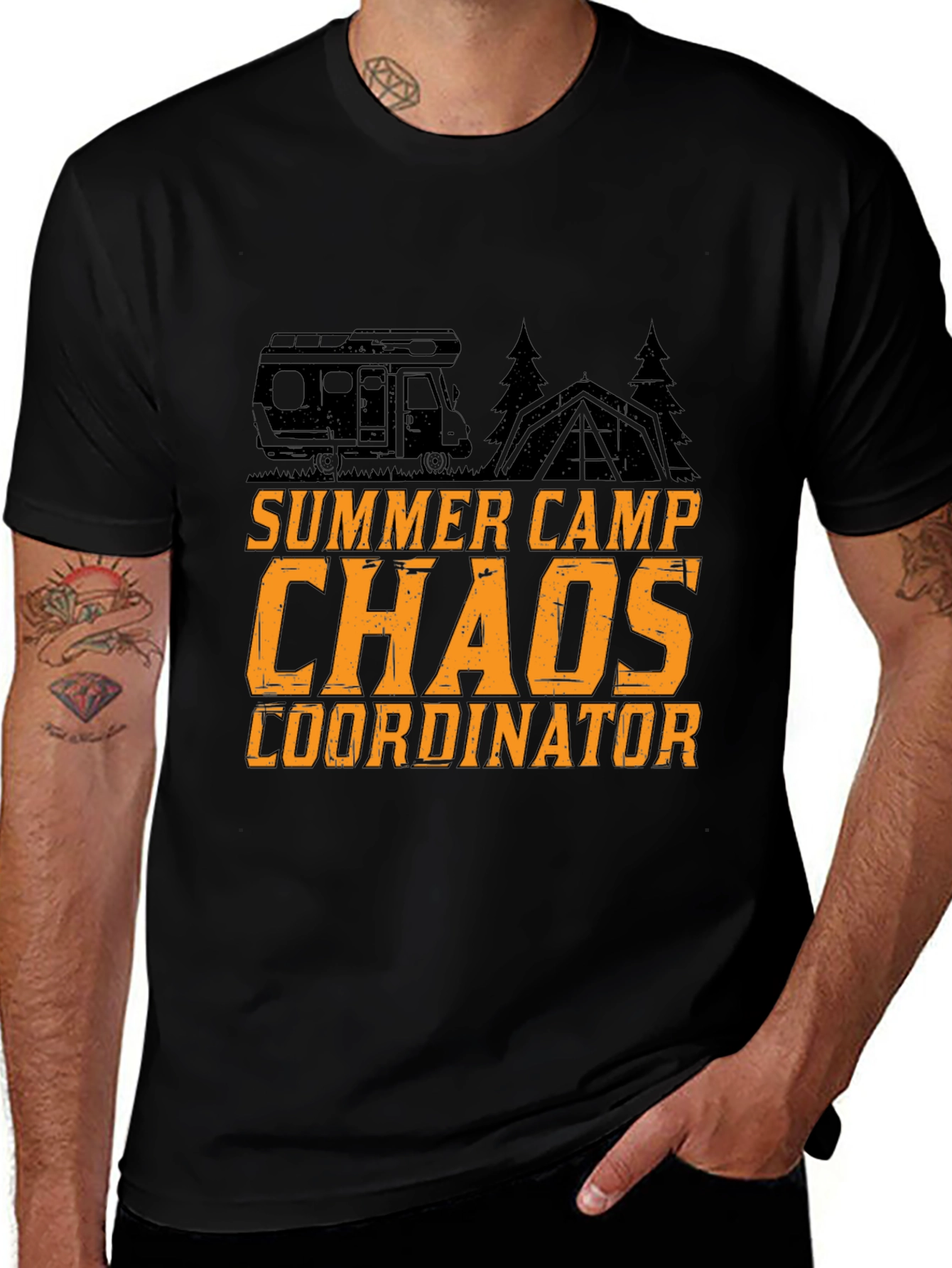 Variant 19 of Summer Camp Chaos Coordinator Graphic T-Shirt