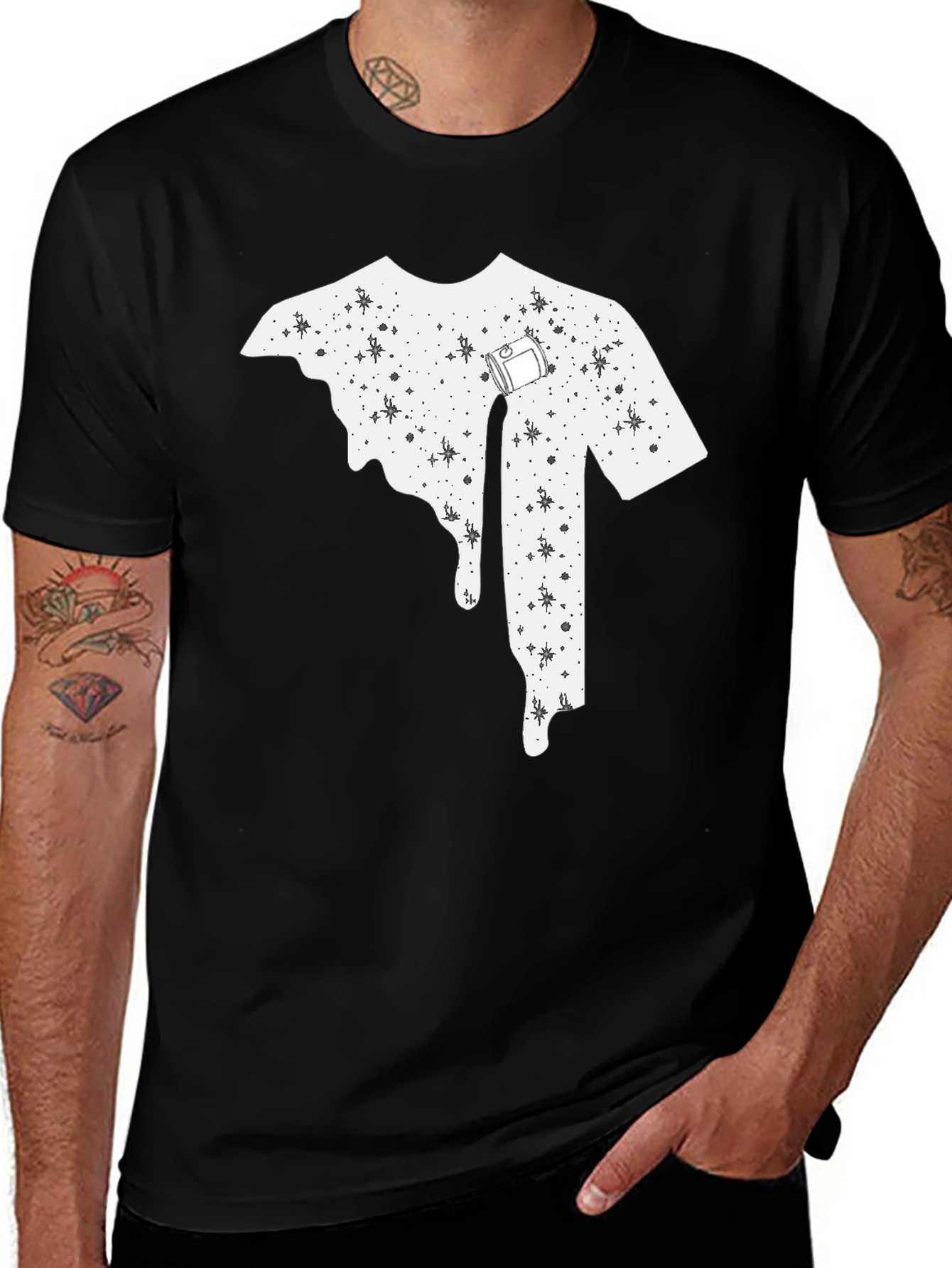 Melting T-Shirt Design Tee