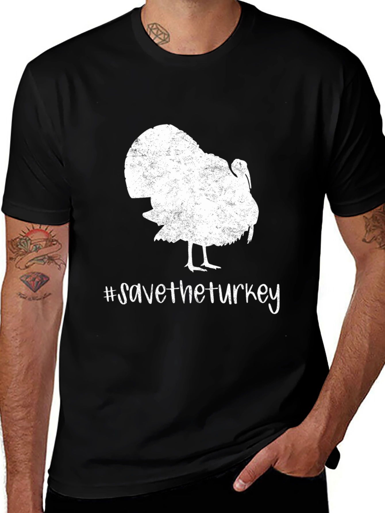 Variant 15 of Save The Turkey Graphic T-Shirt
