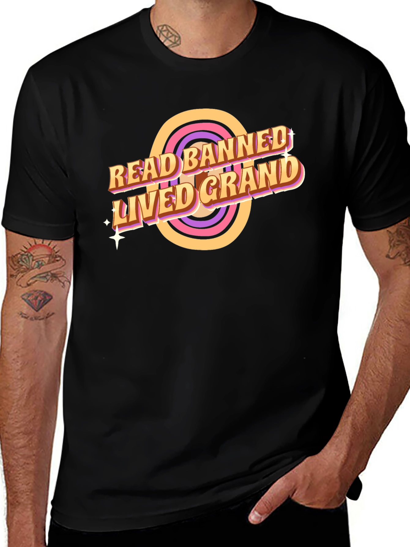 Variant 14 of Read Banned Lived Grand Graphic T-Shirt