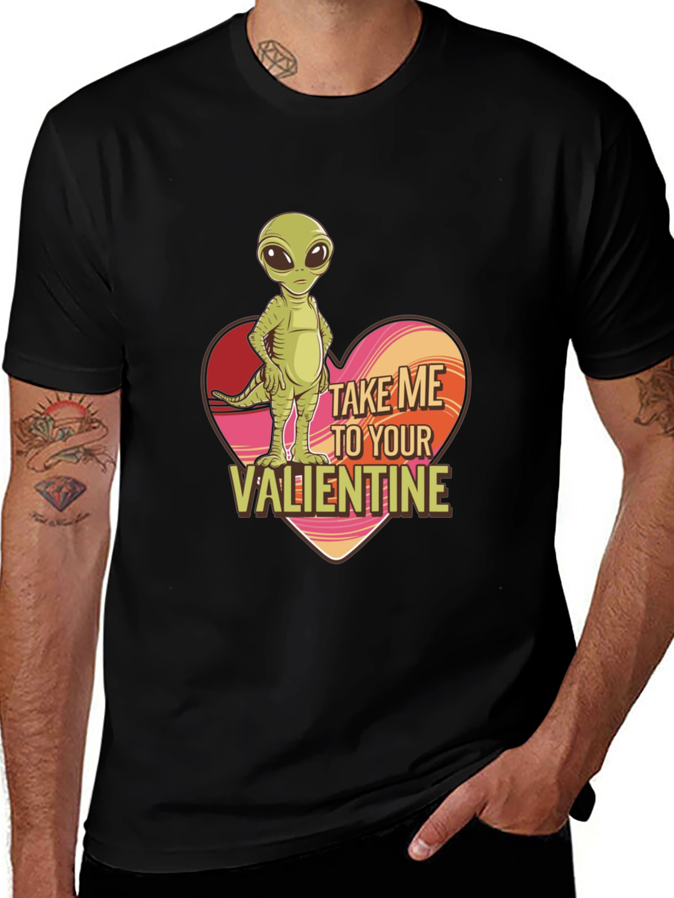 Variant 14 of Alien Valentine Graphic Tee