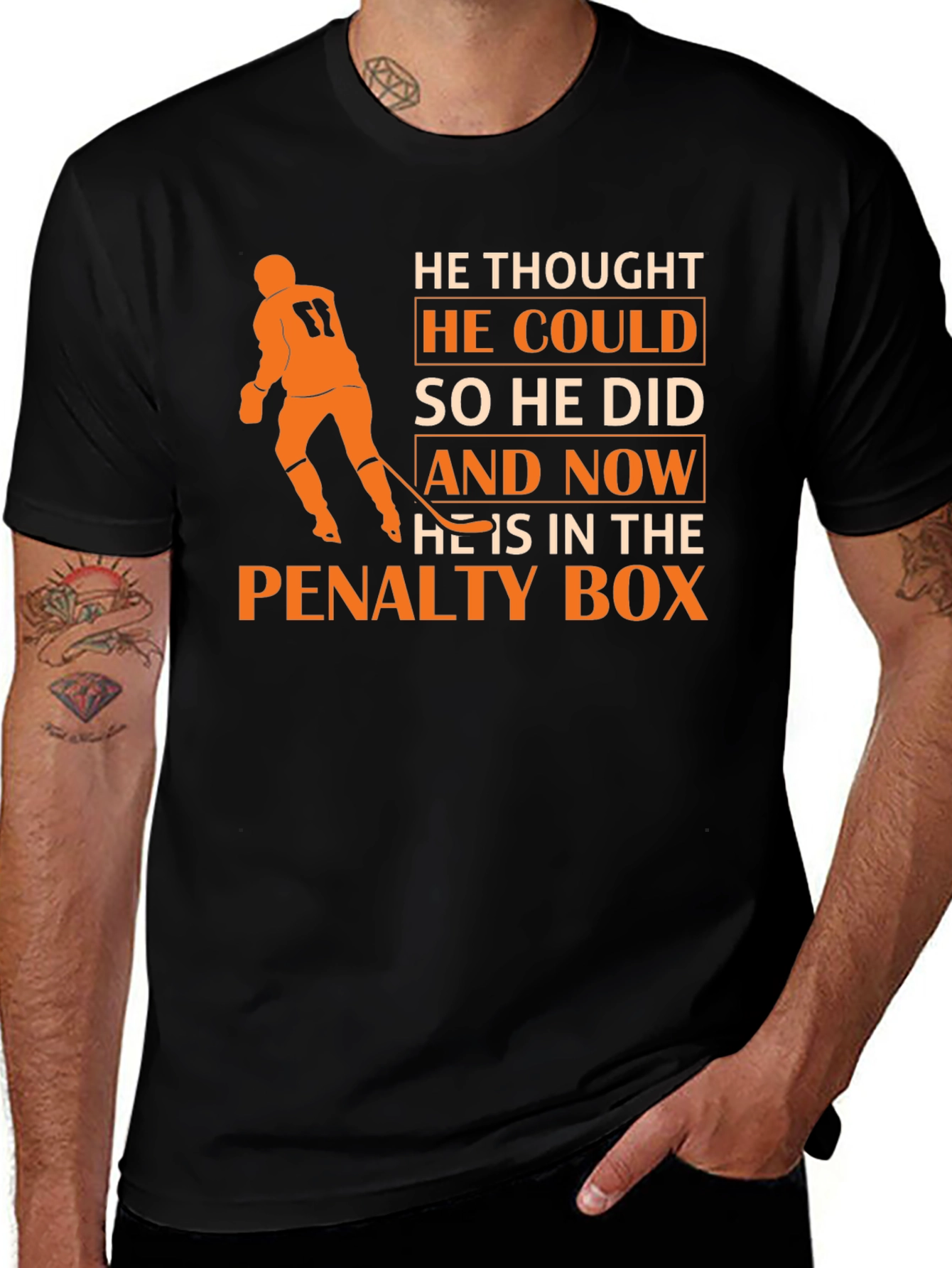Variant 4 of Hockey Penalty Box T-Shirt