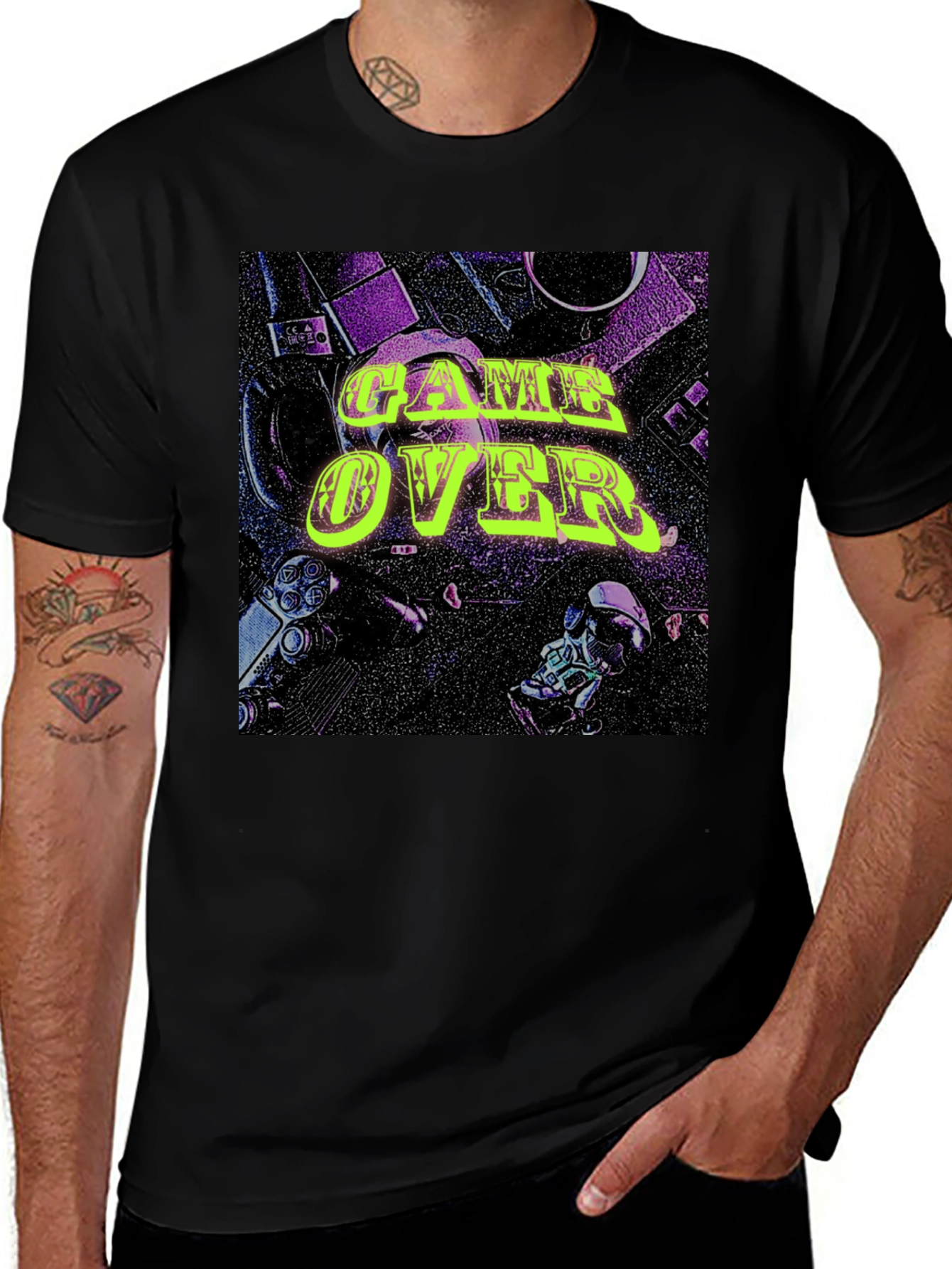 Variant 9 of Game Over Graphic Tee - Gamer Style