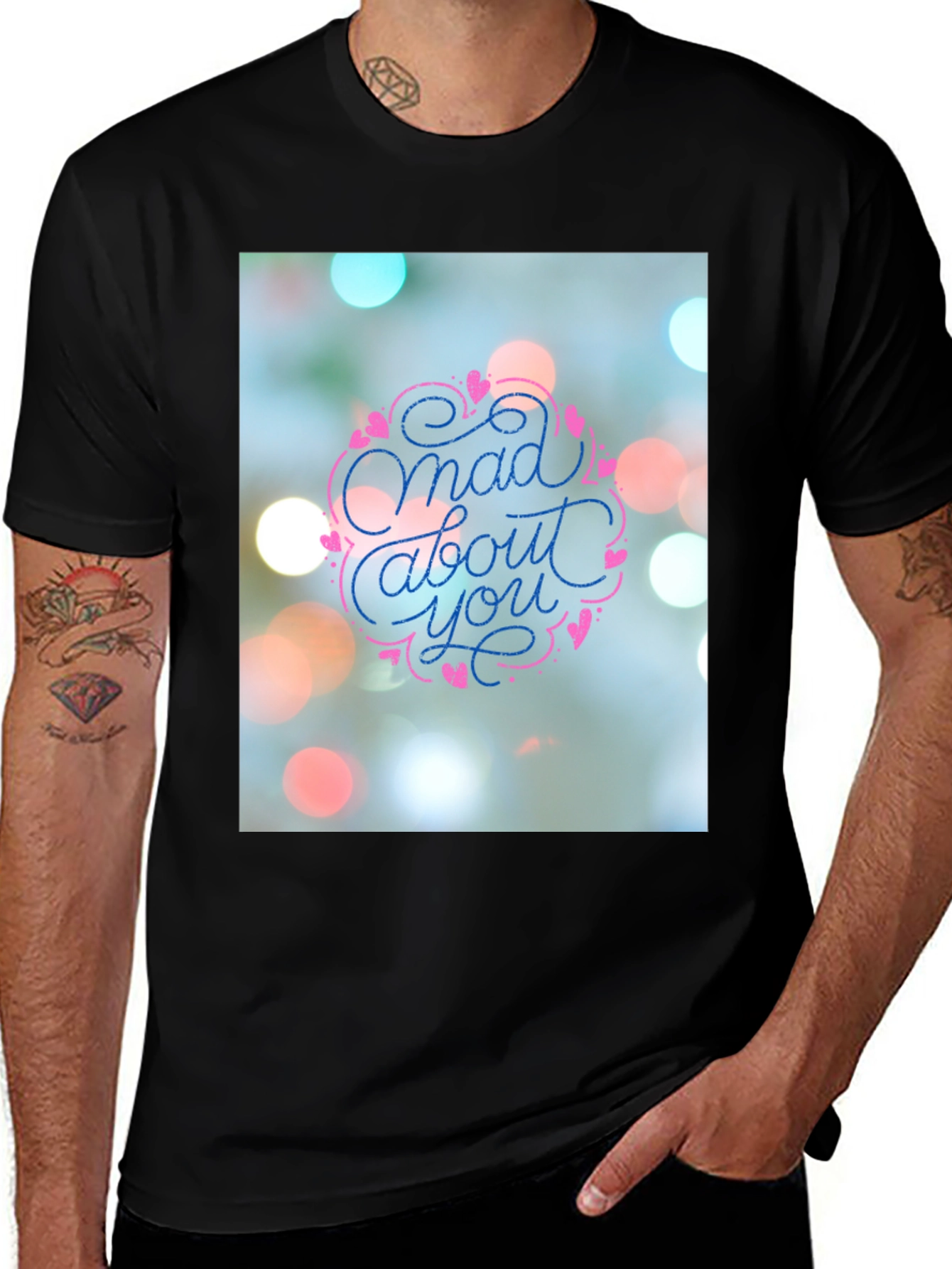 Variant 20 of Mad About You Graphic Tee - Men's Black T-Shirt