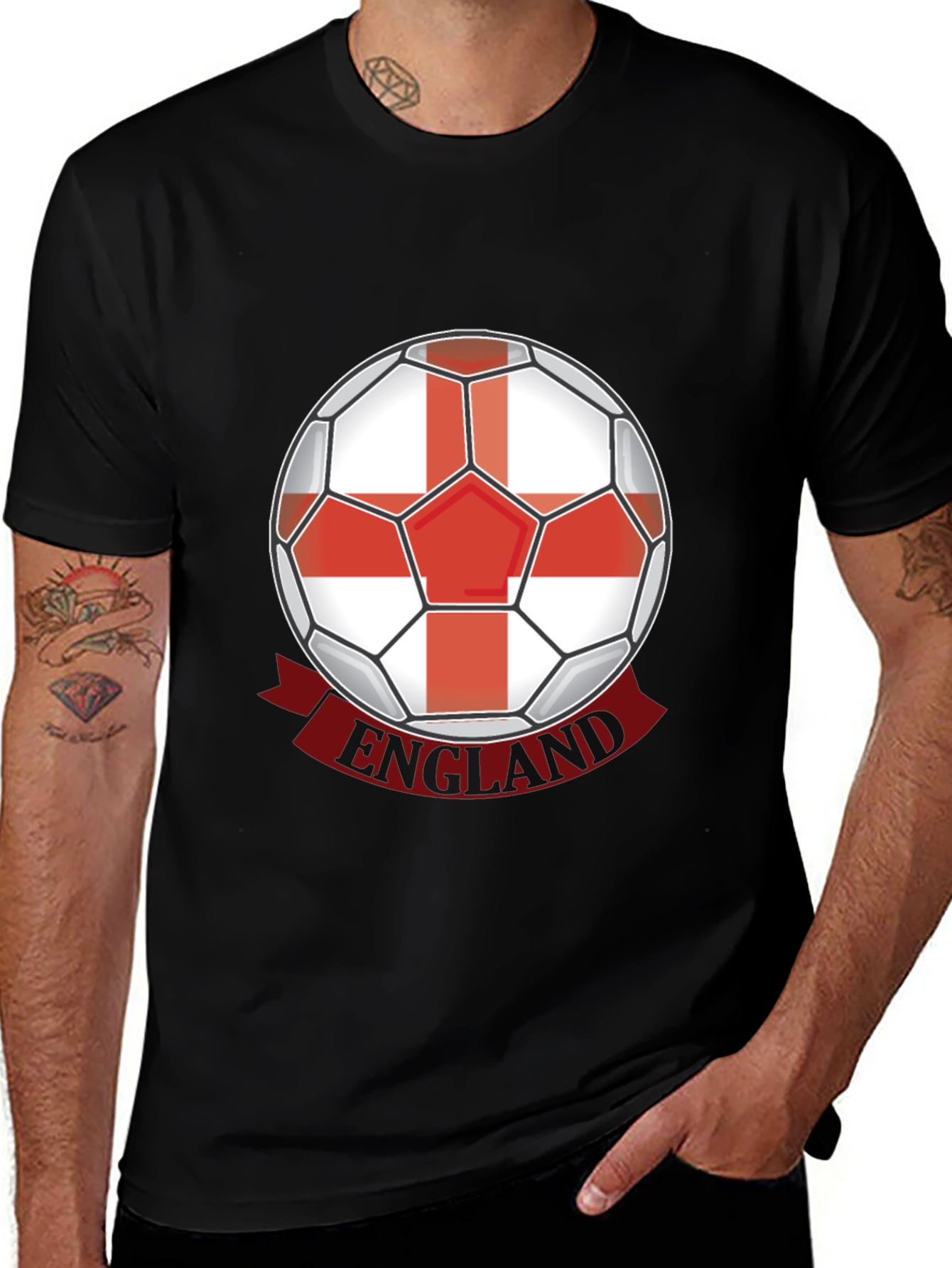Variant 21 of England Soccer Ball T-Shirt