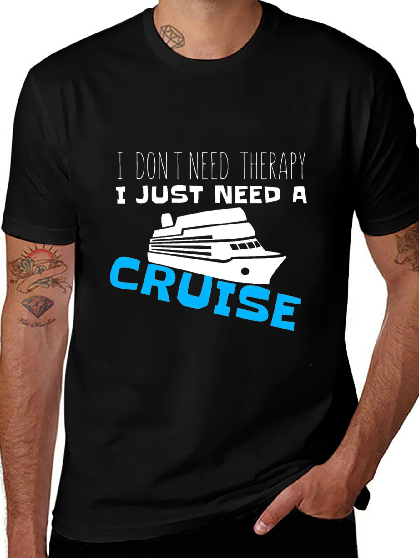 Variant 22 of I Just Need A Cruise T-Shirt Funny Vacation Tee