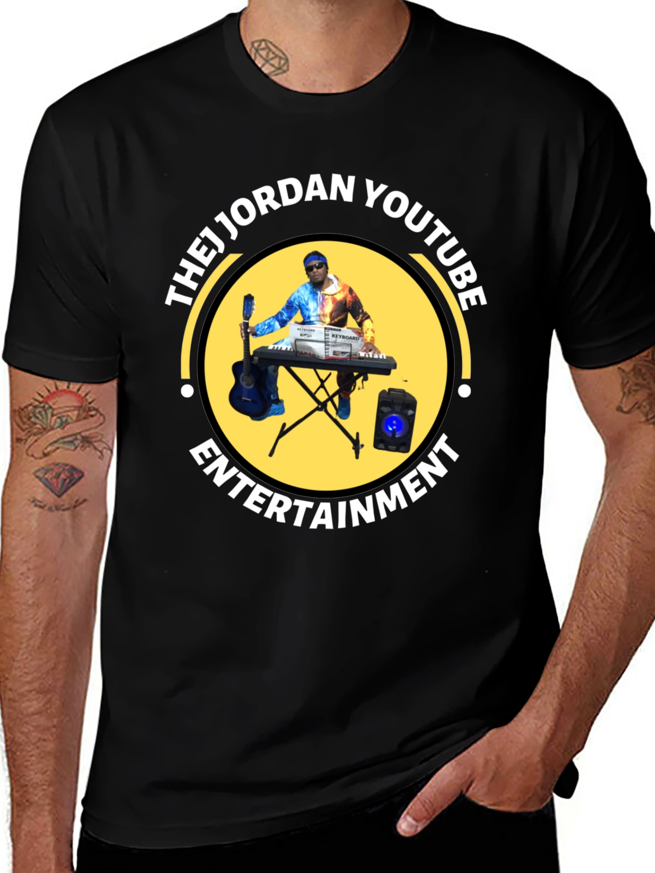 Variant 29 of TheJJordan YouTube Entertainment Black T-Shirt