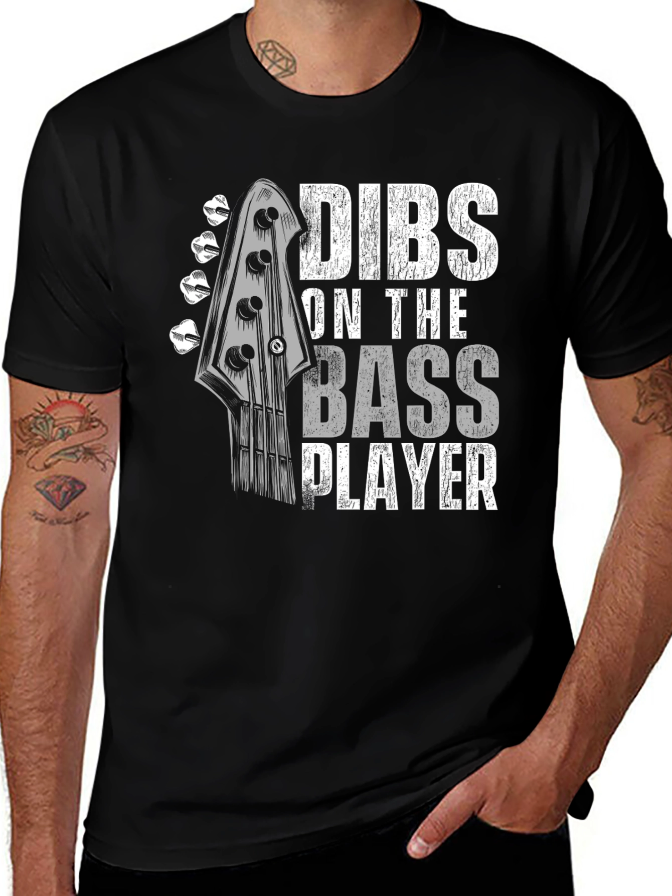 Variant 25 of Dibs on the Bass Player T-Shirt