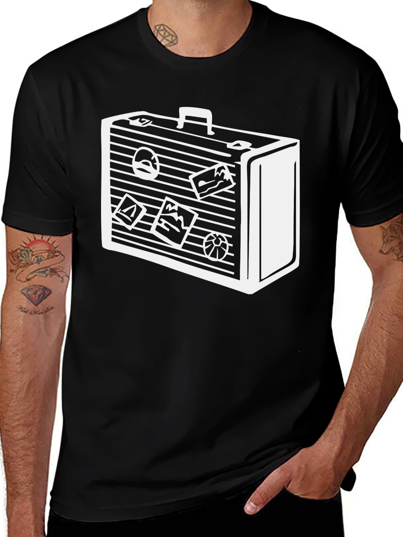 Variant 28 of Travel Suitcase Graphic T-Shirt