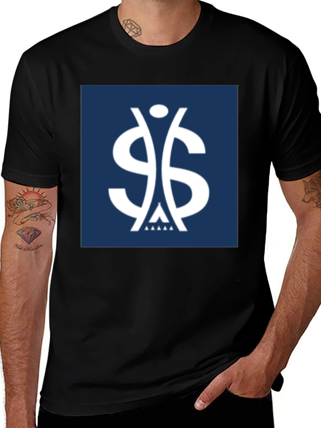 Symbol Graphic Tee - Black Casual Shirt
