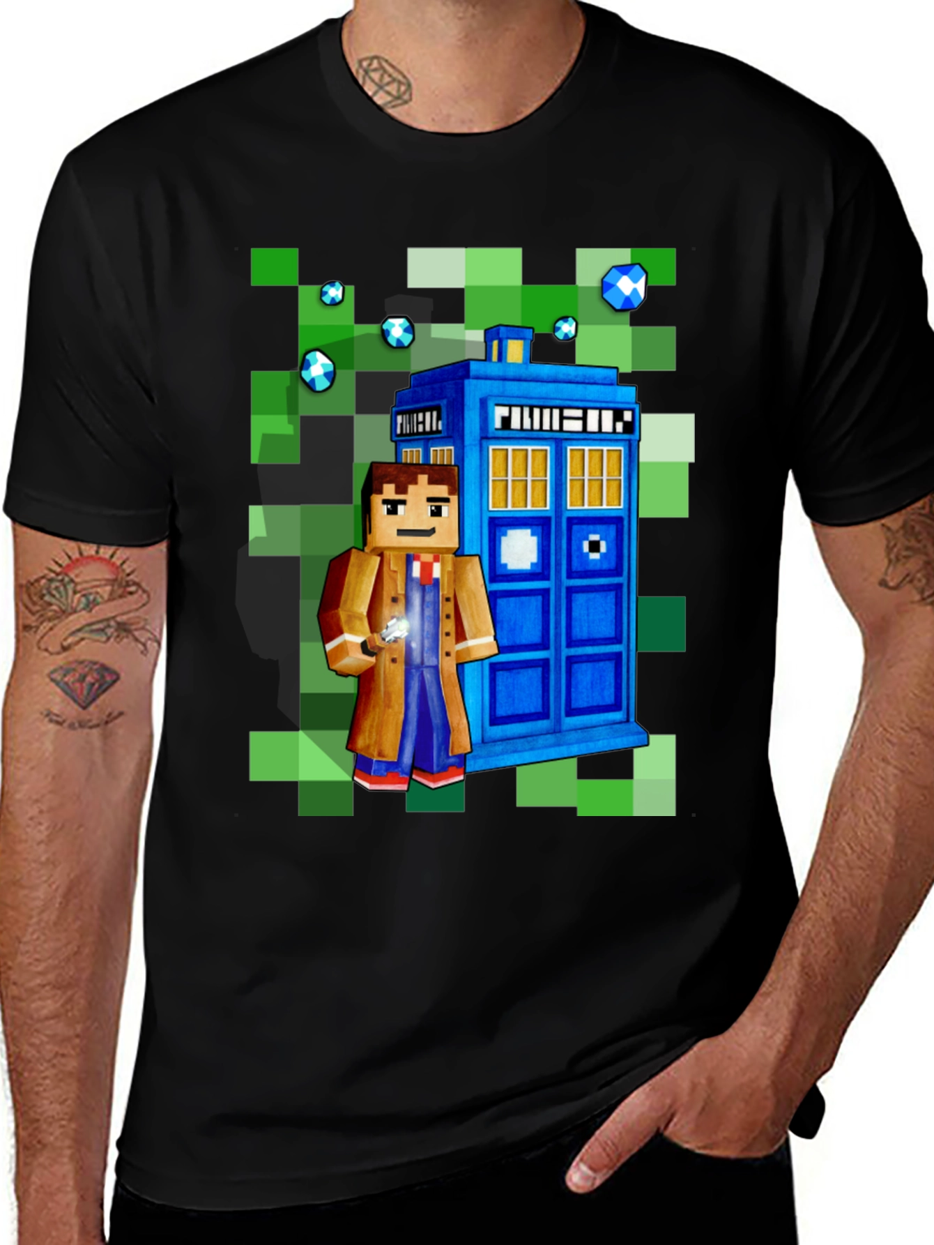 Minecraft Doctor Who T-Shirt