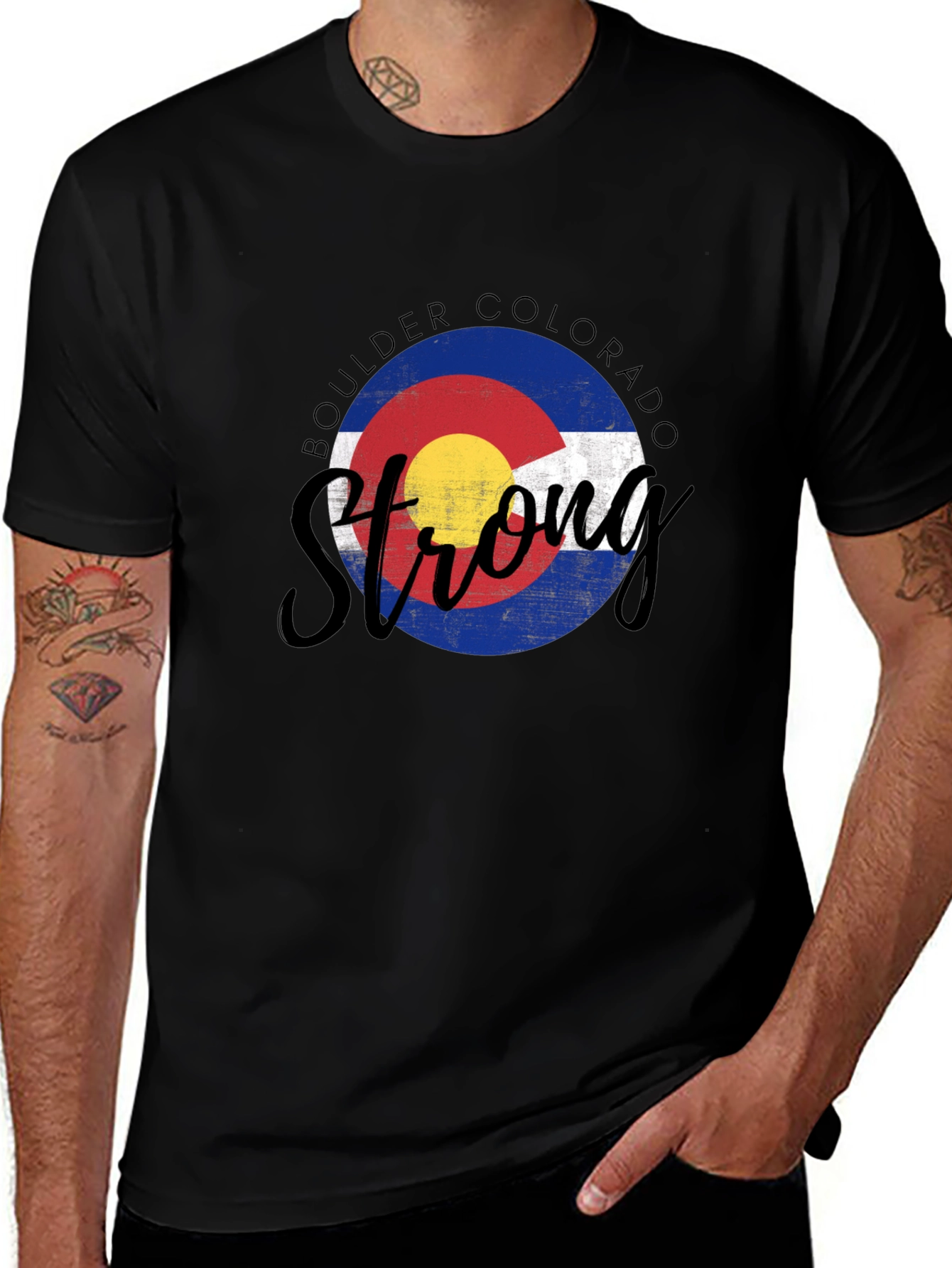 Boulder Colorado Strong Graphic Tee