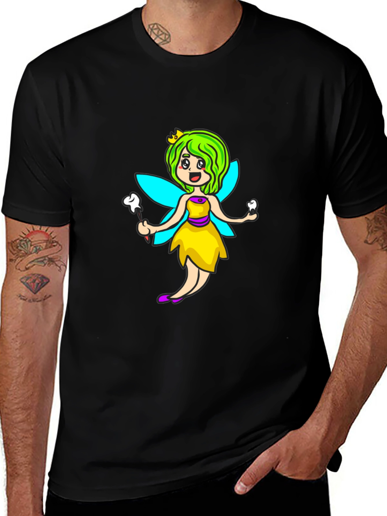 Variant 19 of Tooth Fairy T-Shirt - Whimsical Graphic Tee