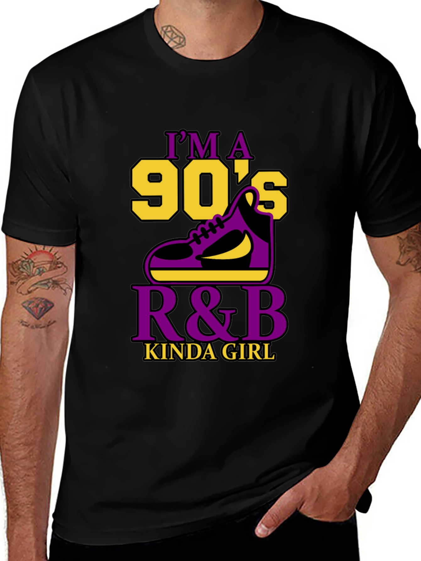 90's R&B Graphic Tee - Vintage Style