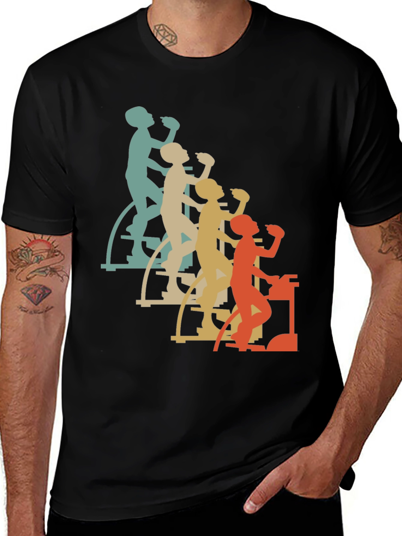 Variant 18 of Retro Exercise T-Shirt - Vintage Gym Workout Tee