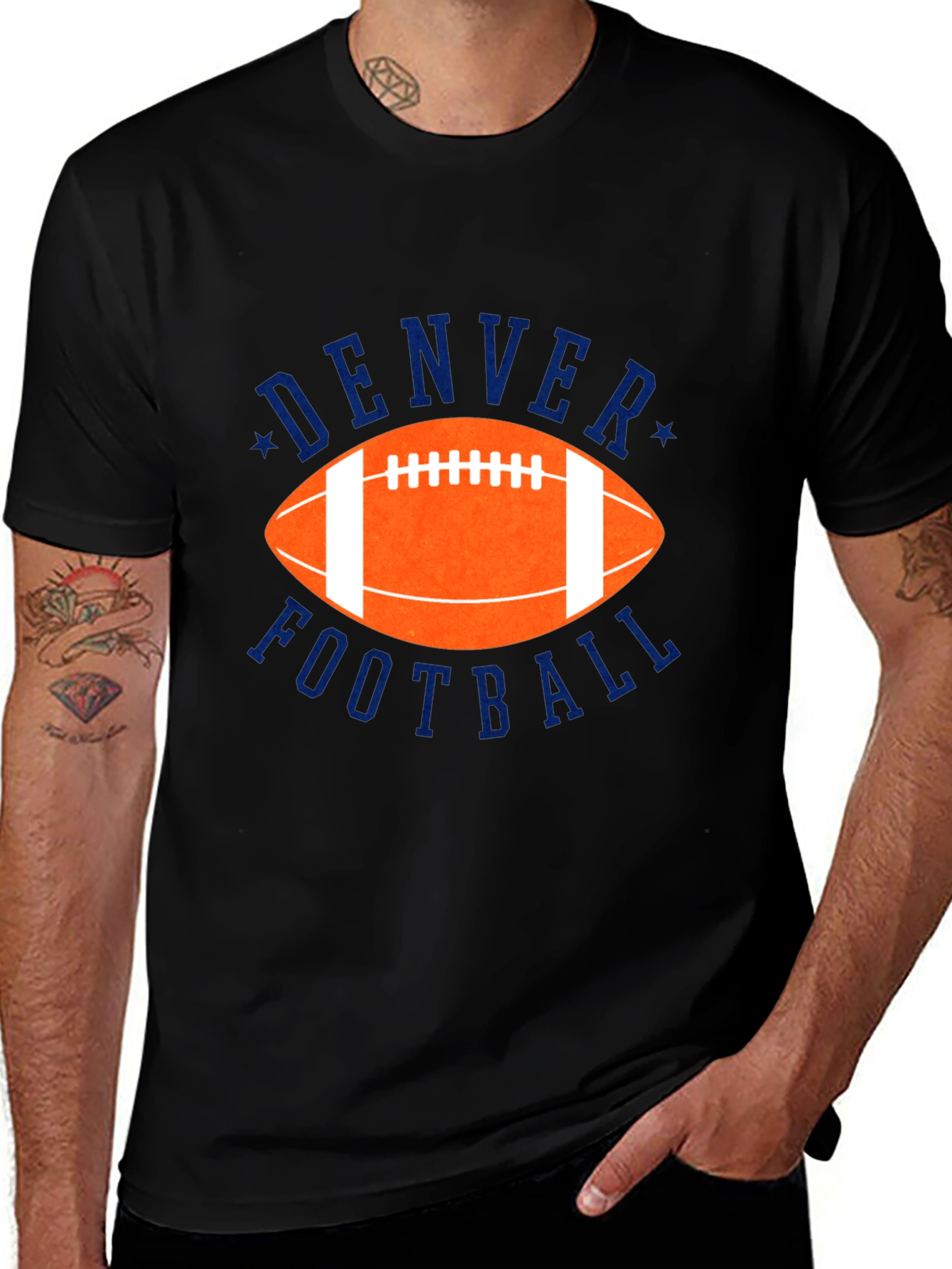 Denver Football Graphic Tee - Black