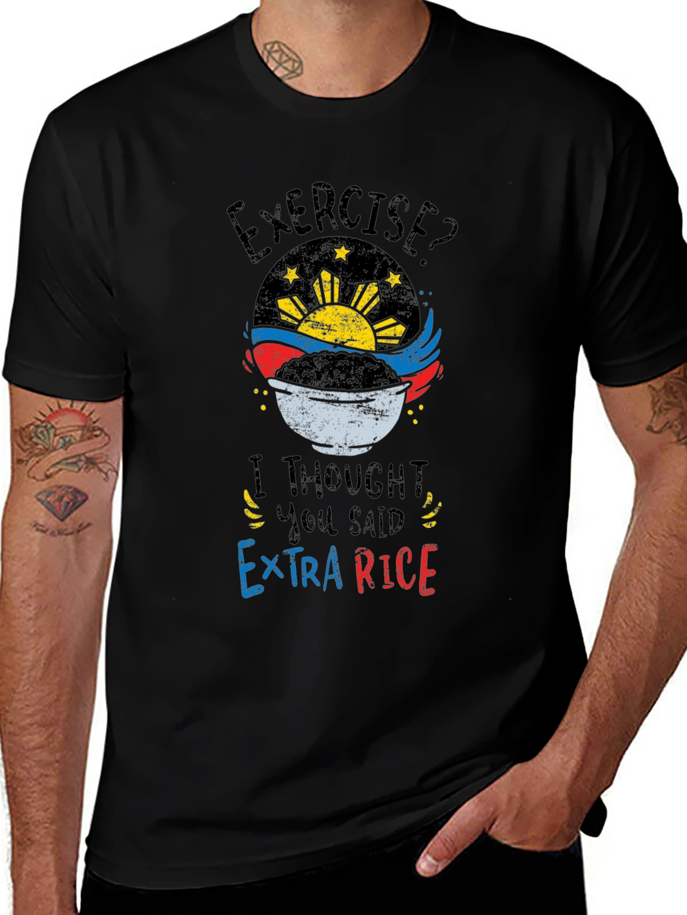 Variant 11 of Exercise? Extra Rice Graphic Tee