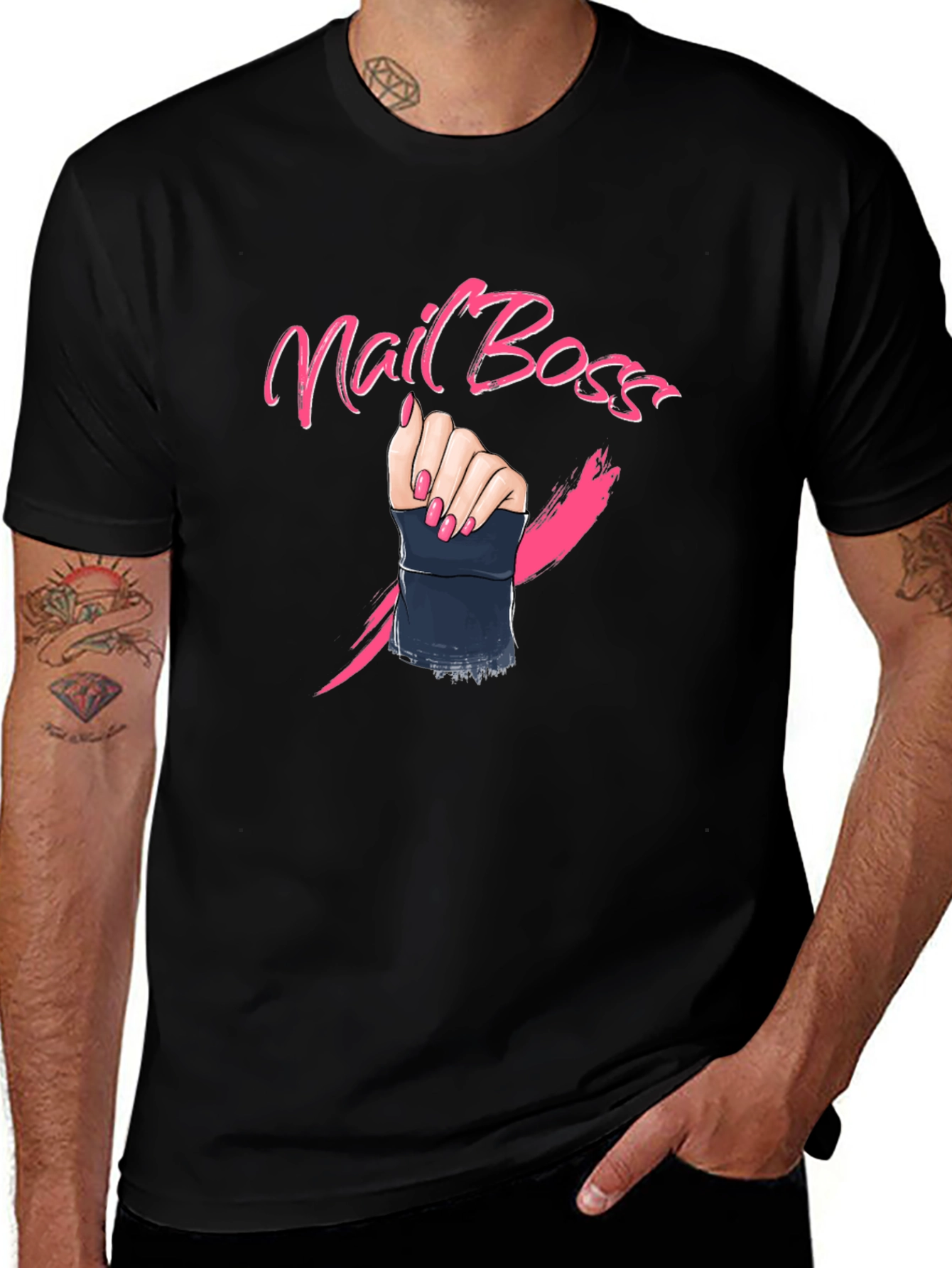 Variant 27 of Nail Boss Graphic T-Shirt - Stylish & Bold