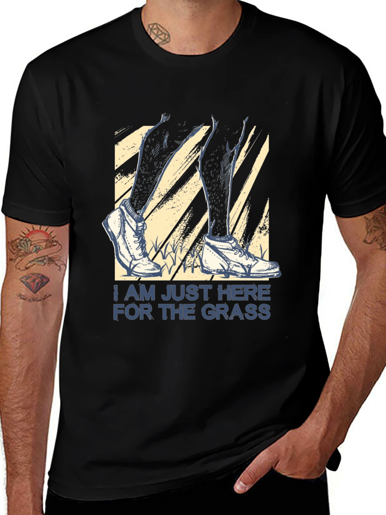 Variant 26 of I'm Just Here for the Grass Novelty T-Shirt