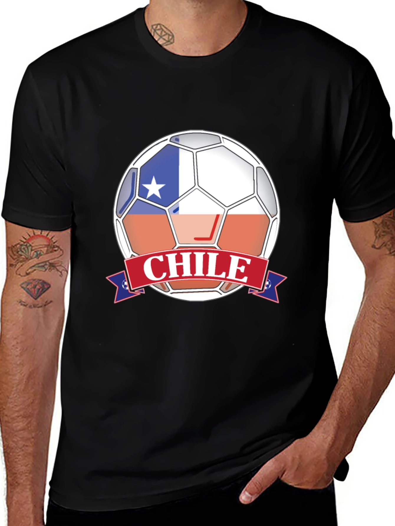 Chile Soccer Ball T-Shirt - Support La Roja!