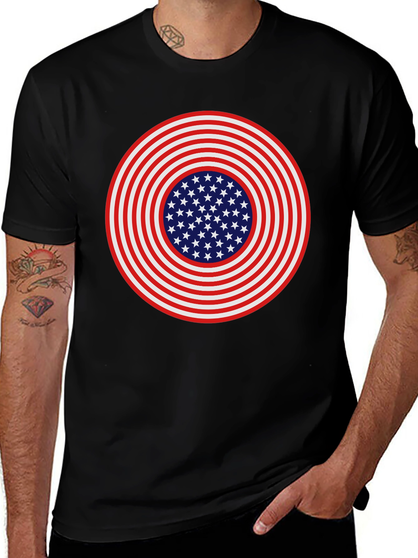 Variant 29 of American Flag Target T-Shirt