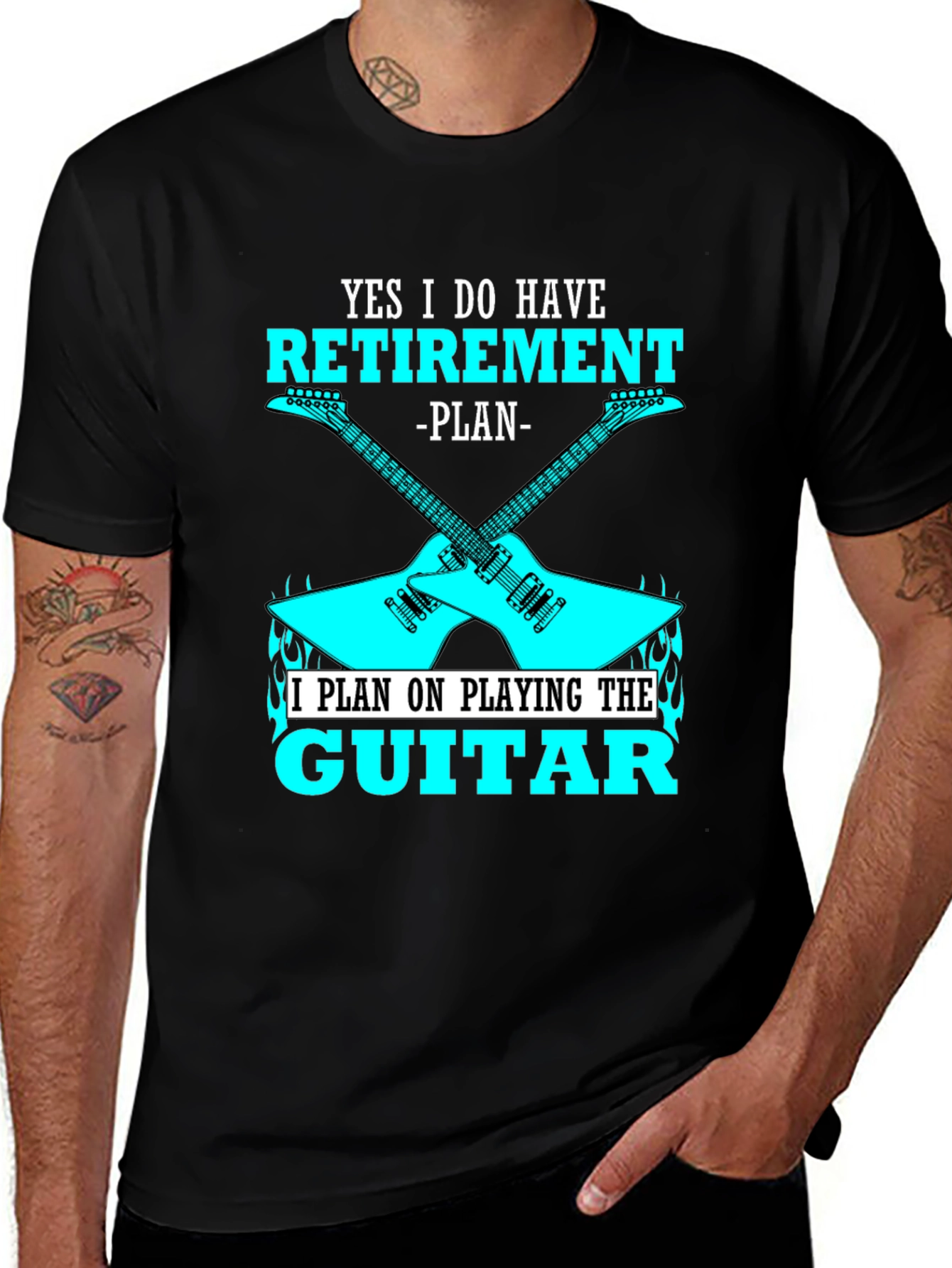 Variant 28 of Retirement Guitar Plan T-Shirt