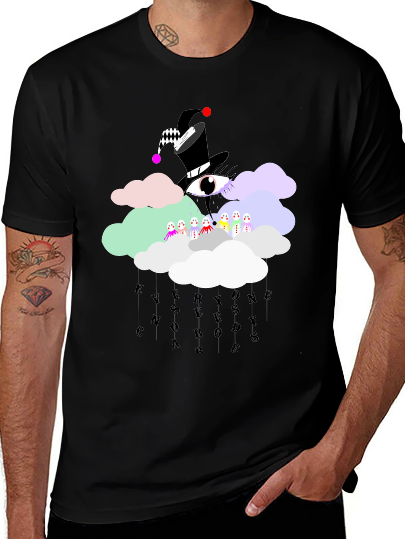 Variant 4 of Surreal Cloud Graphic Tee - Everyone Needs Somebody