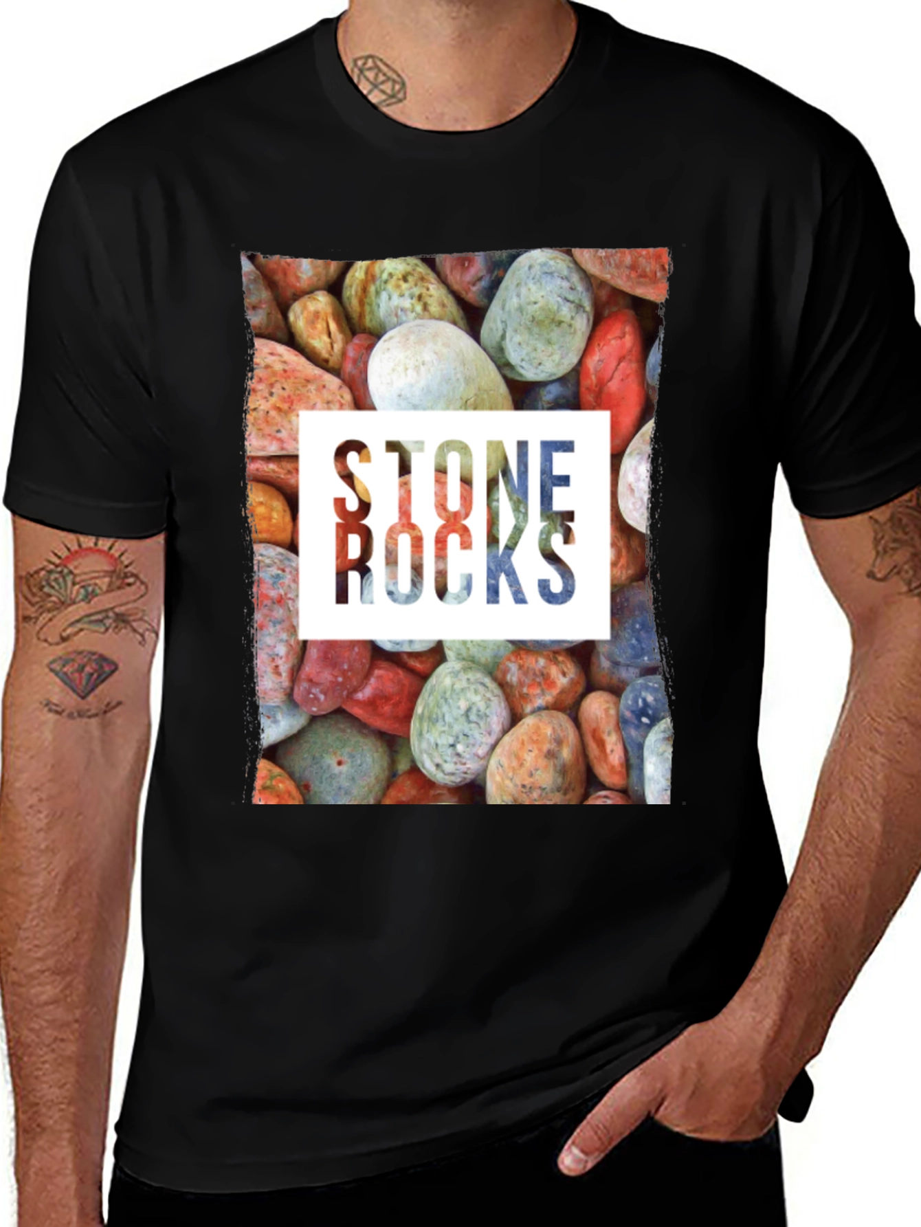 Variant 22 of Stone Rocks Graphic Tee - Nature Lover's T-Shirt