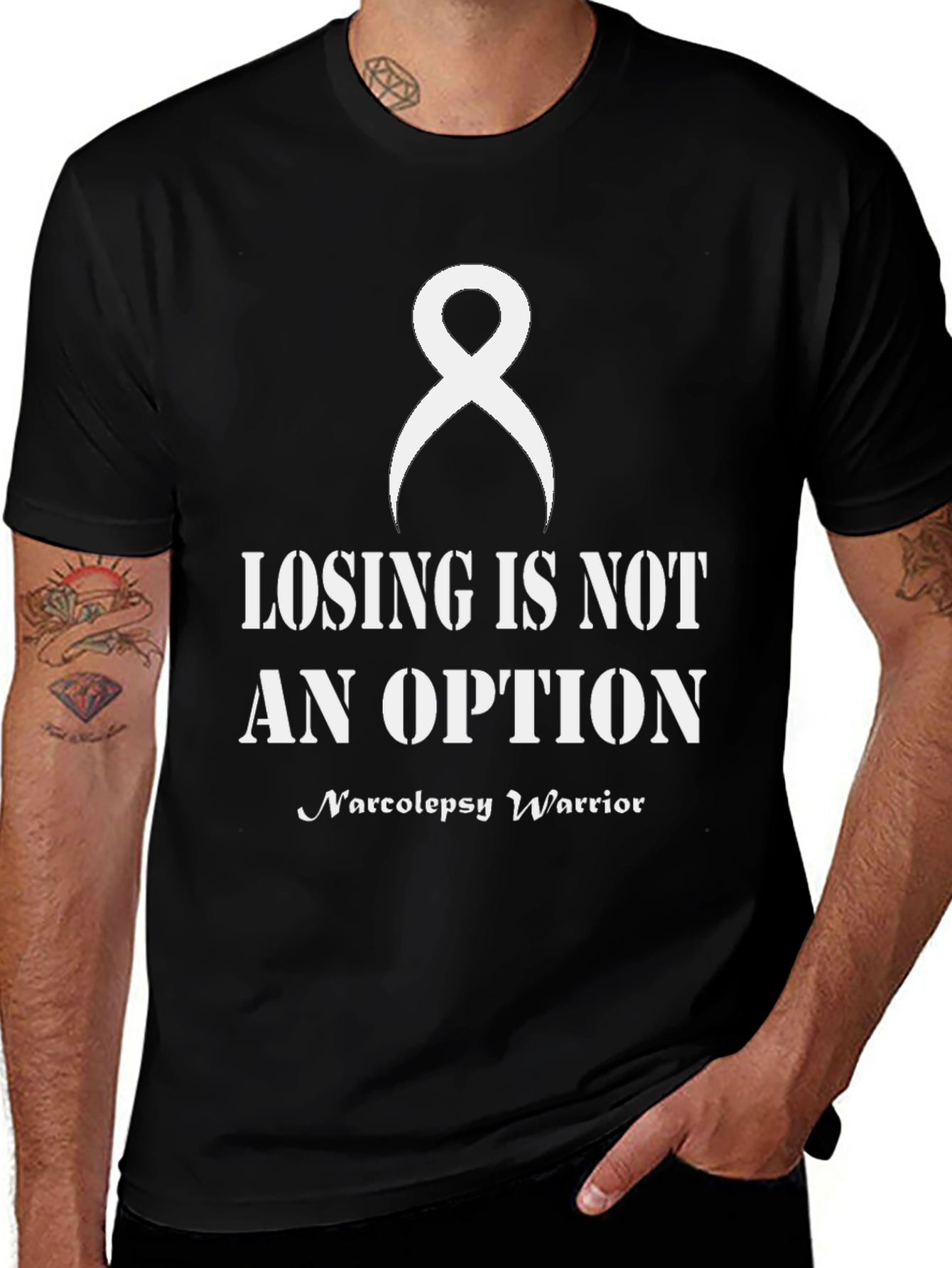 Narcolepsy Warrior T-Shirt: Losing is Not an Option