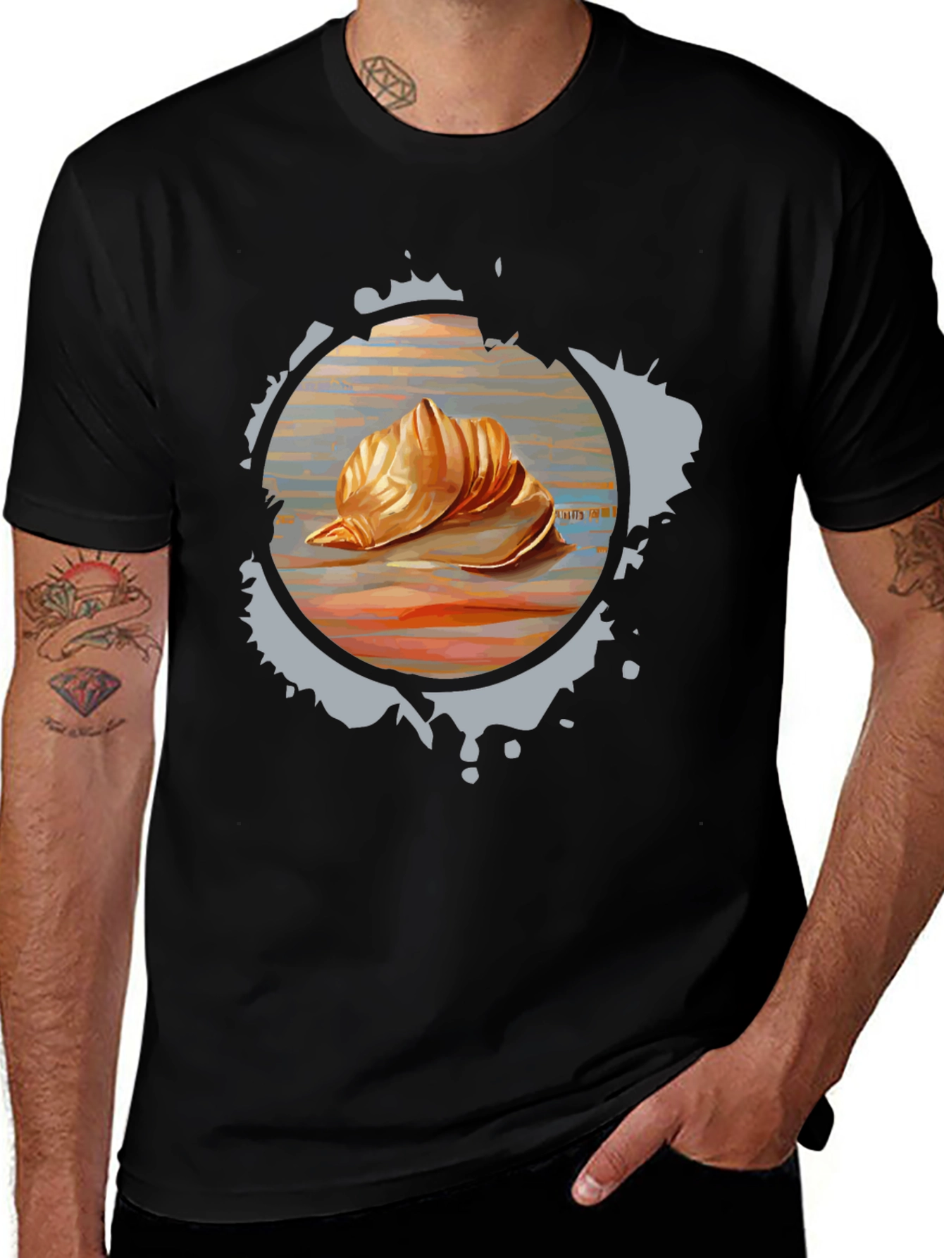 Variant 22 of Seashell Graphic Tee - Unique Design, Soft Fabric
