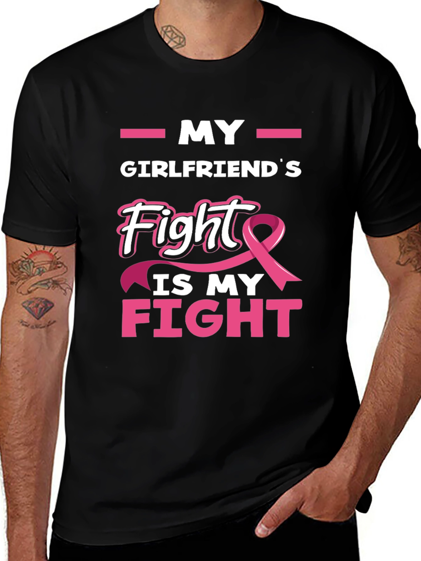 Variant 7 of Girlfriend's Fight is My Fight T-Shirt