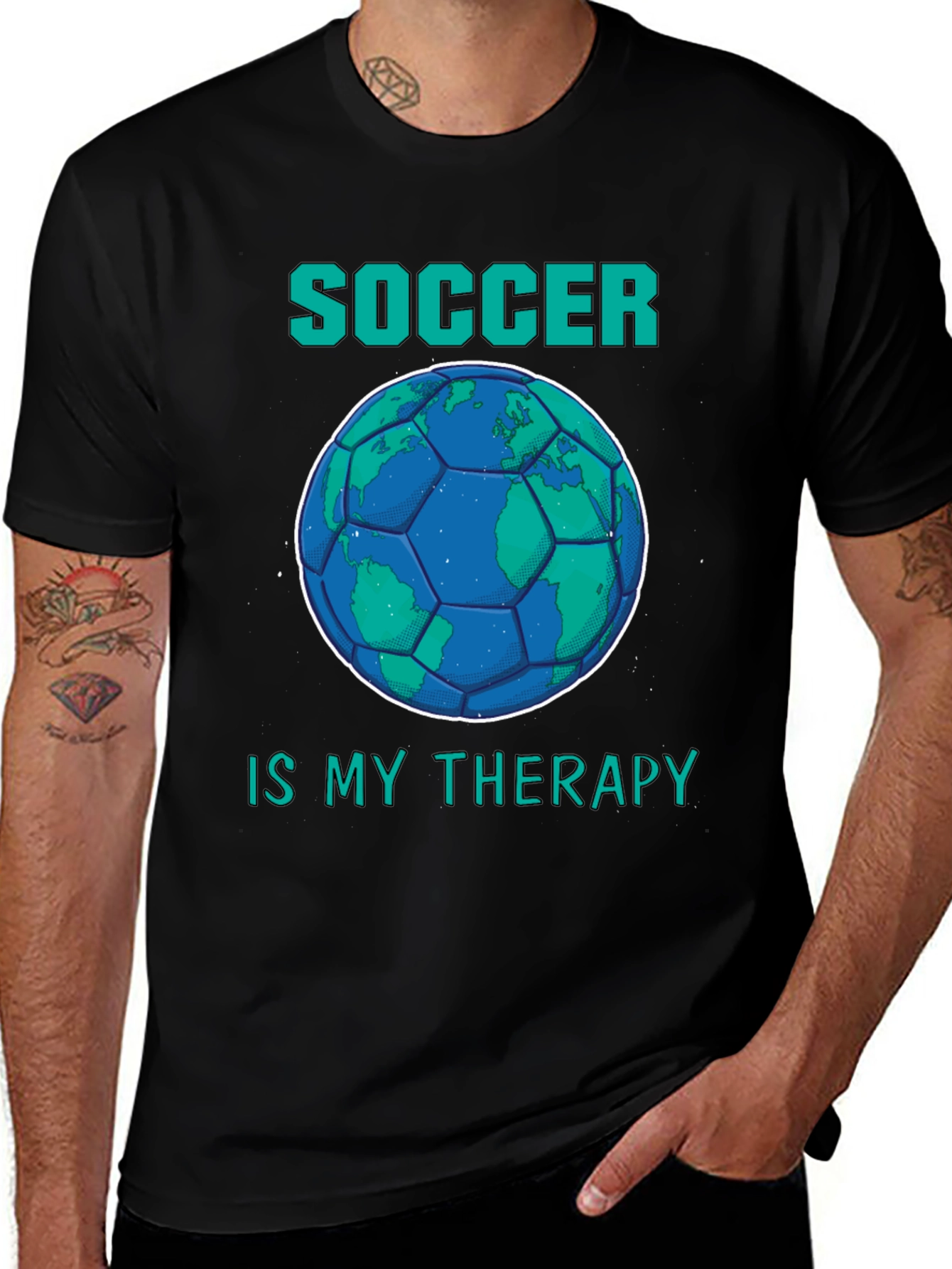 Variant 18 of Soccer Is My Therapy T-Shirt