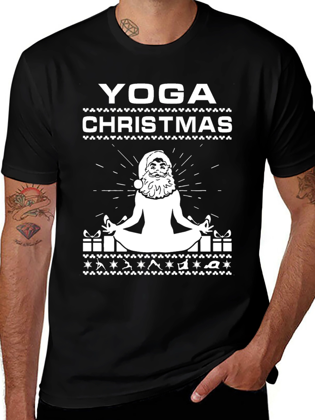 Yoga Christmas Graphic Tee