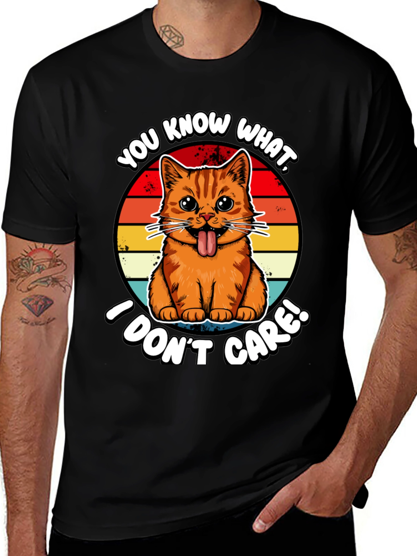 Variant 25 of You Know What, I Don't Care! Cat T-Shirt