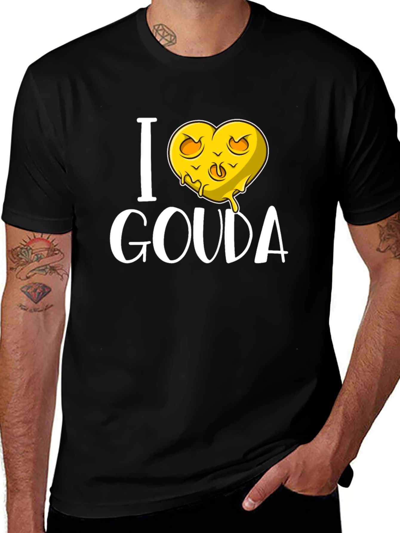 I Love Gouda Cheese T-Shirt - Funny Cheese Lover Tee