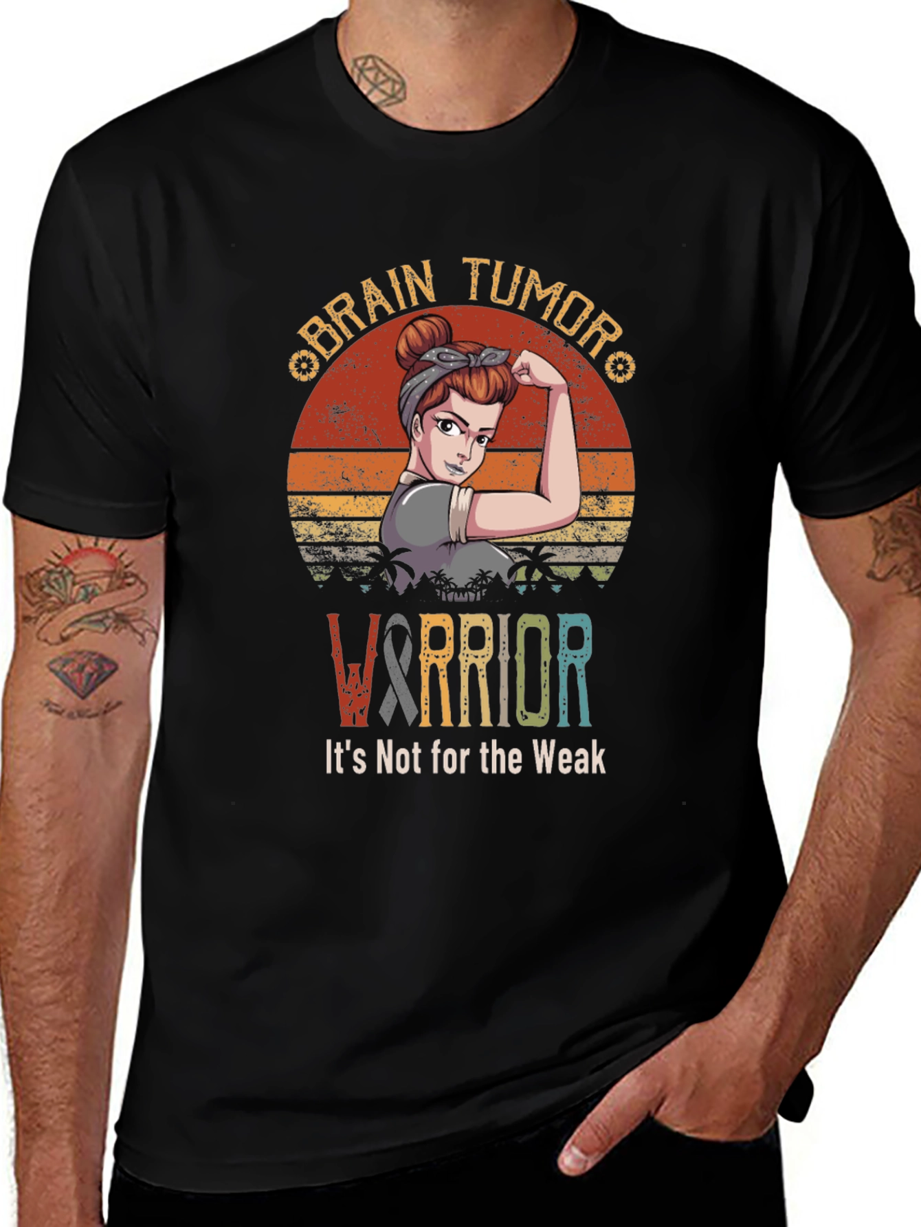 Variant 21 of Brain Tumor Warrior T-Shirt - It's Not For The Weak