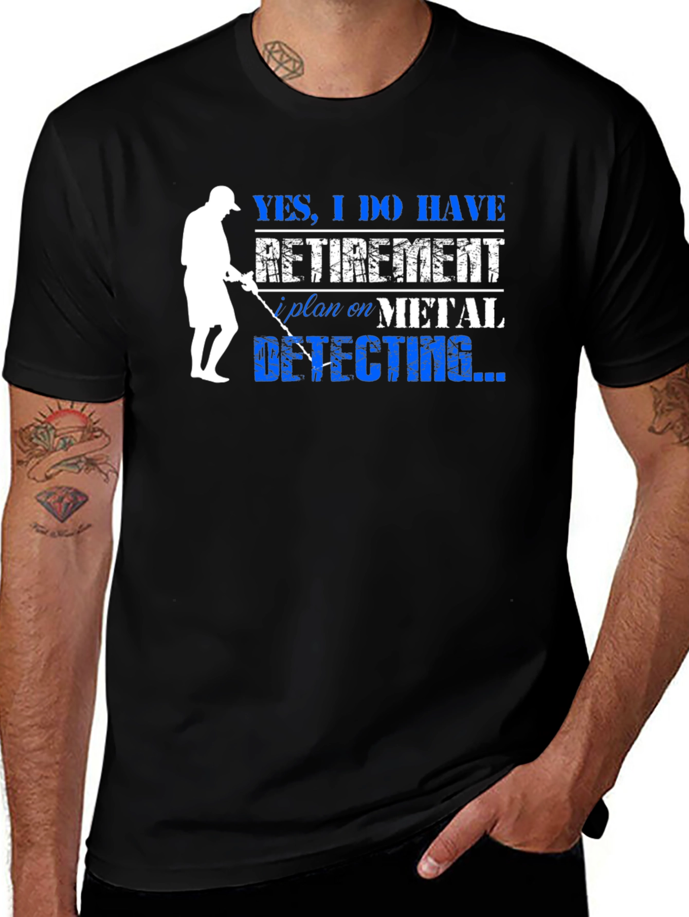 Variant 2 of Funny Metal Detecting Retirement Plan T-Shirt