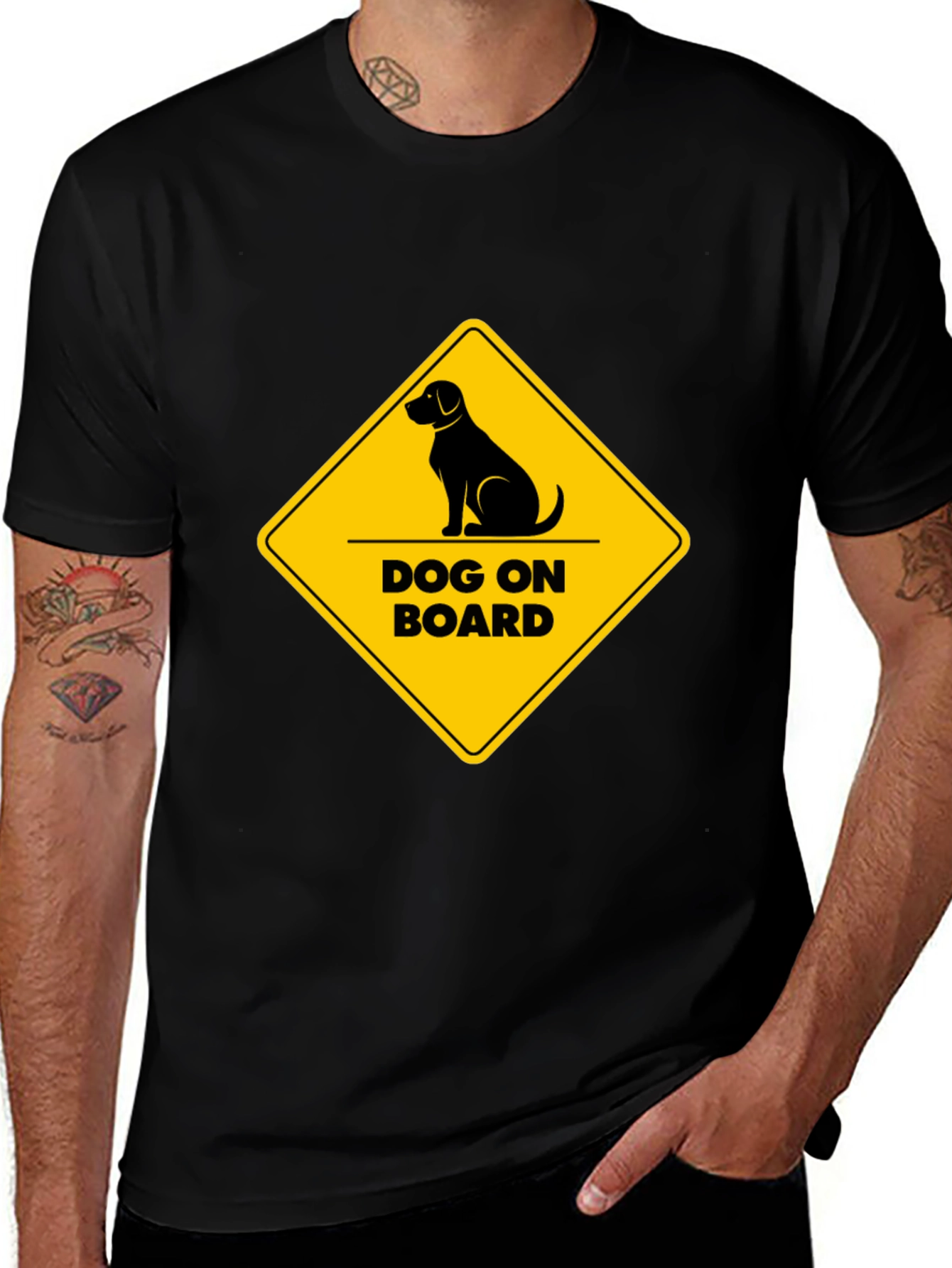 Variant 23 of Dog On Board Graphic T-Shirt