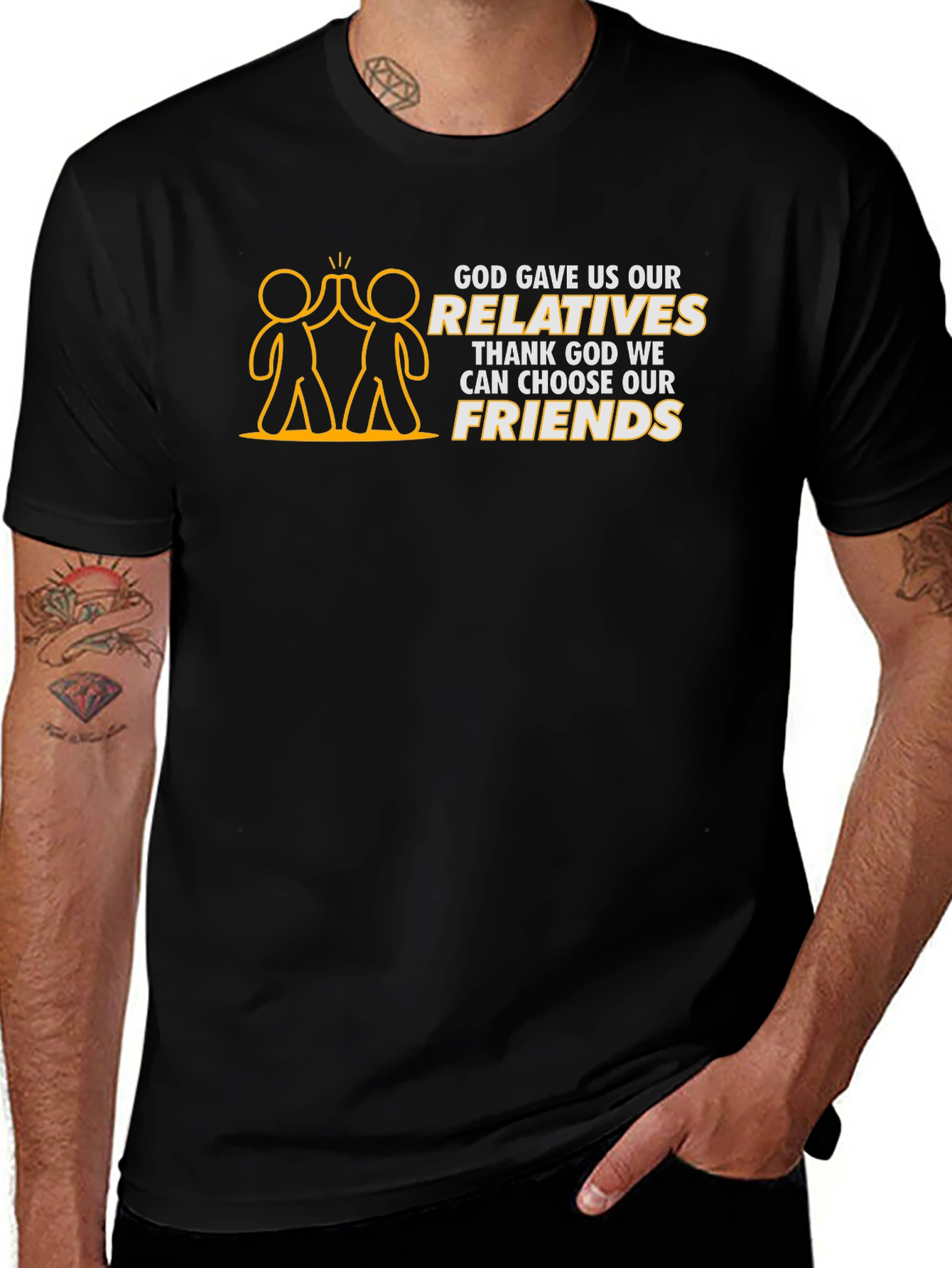 Variant 9 of Funny Friends T-Shirt - Choose Your Friends