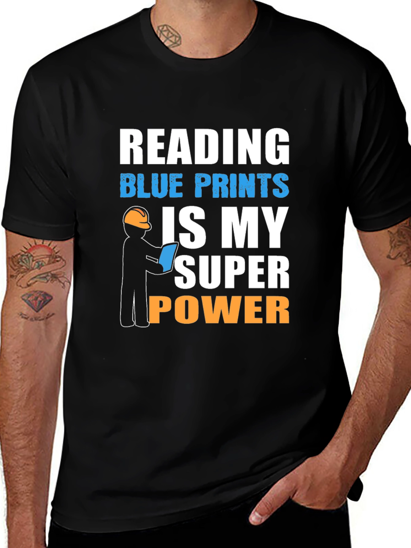 Variant 15 of Reading Blueprints Super Power T-Shirt
