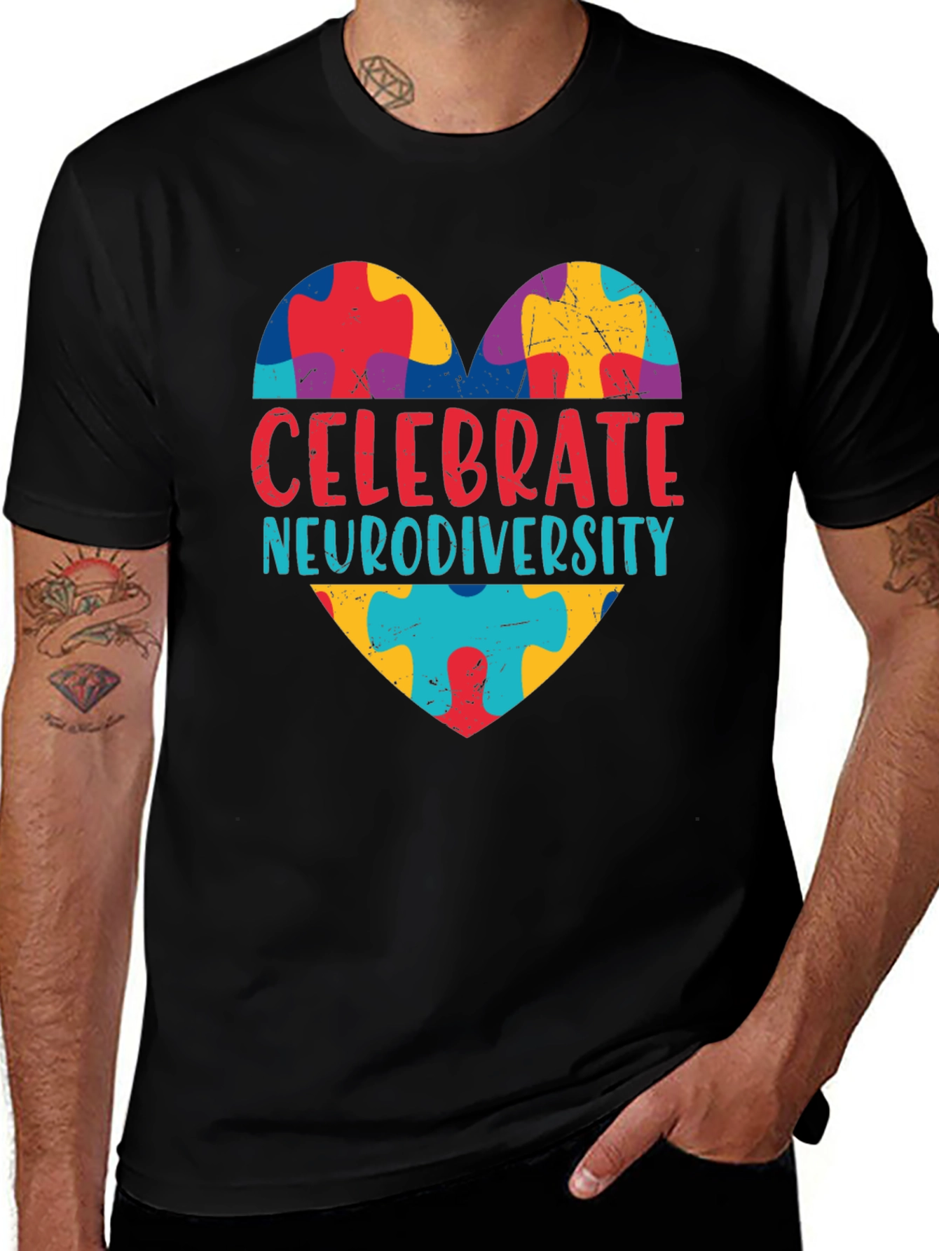 Variant 5 of Celebrate Neurodiversity T-Shirt
