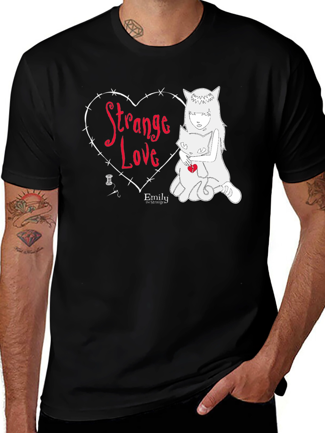 Variant 3 of Strange Love Graphic Tee - Emily the Strange Style