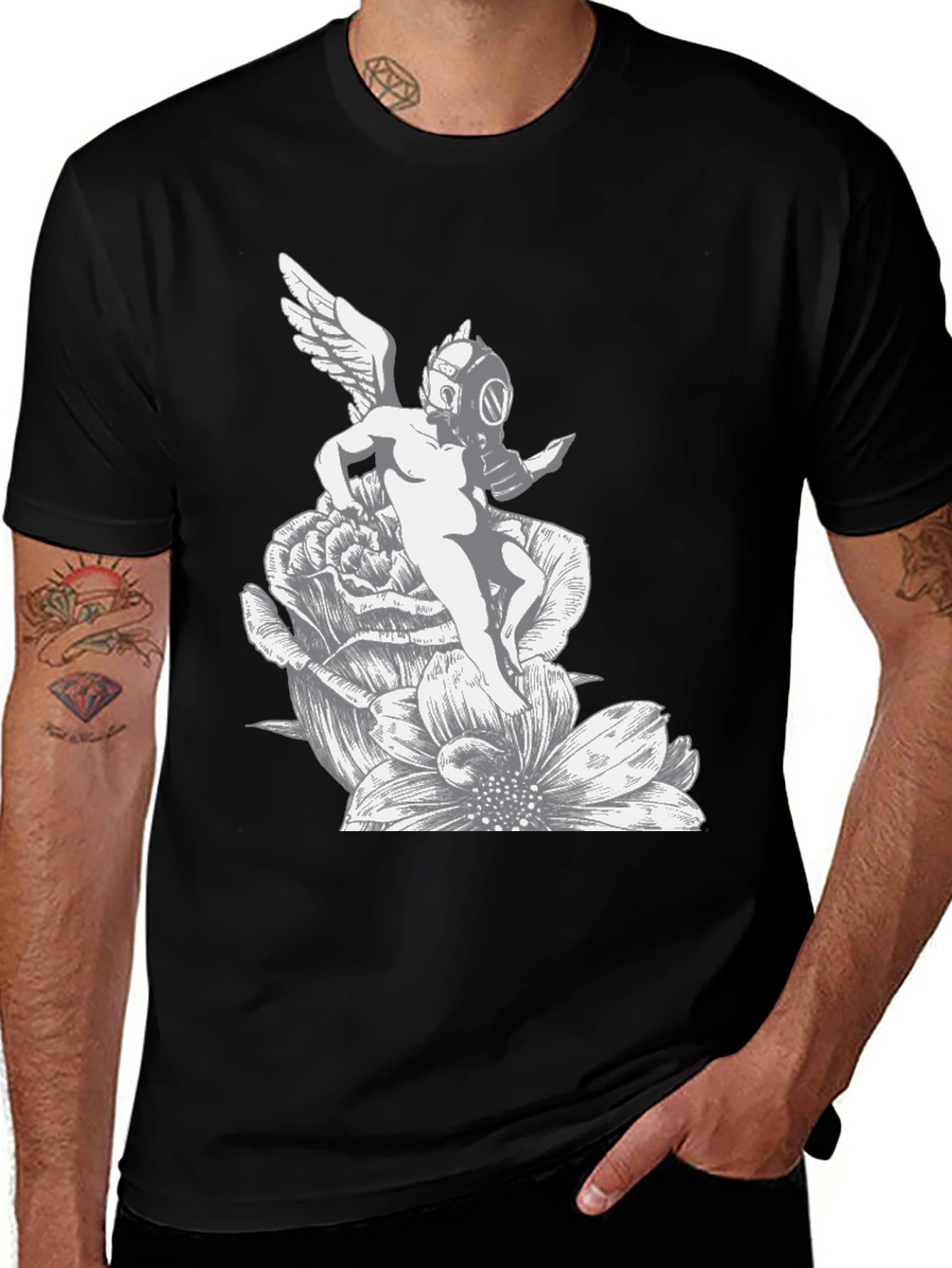 Variant 17 of Dark Angel Graphic Tee - Unique Streetwear Style