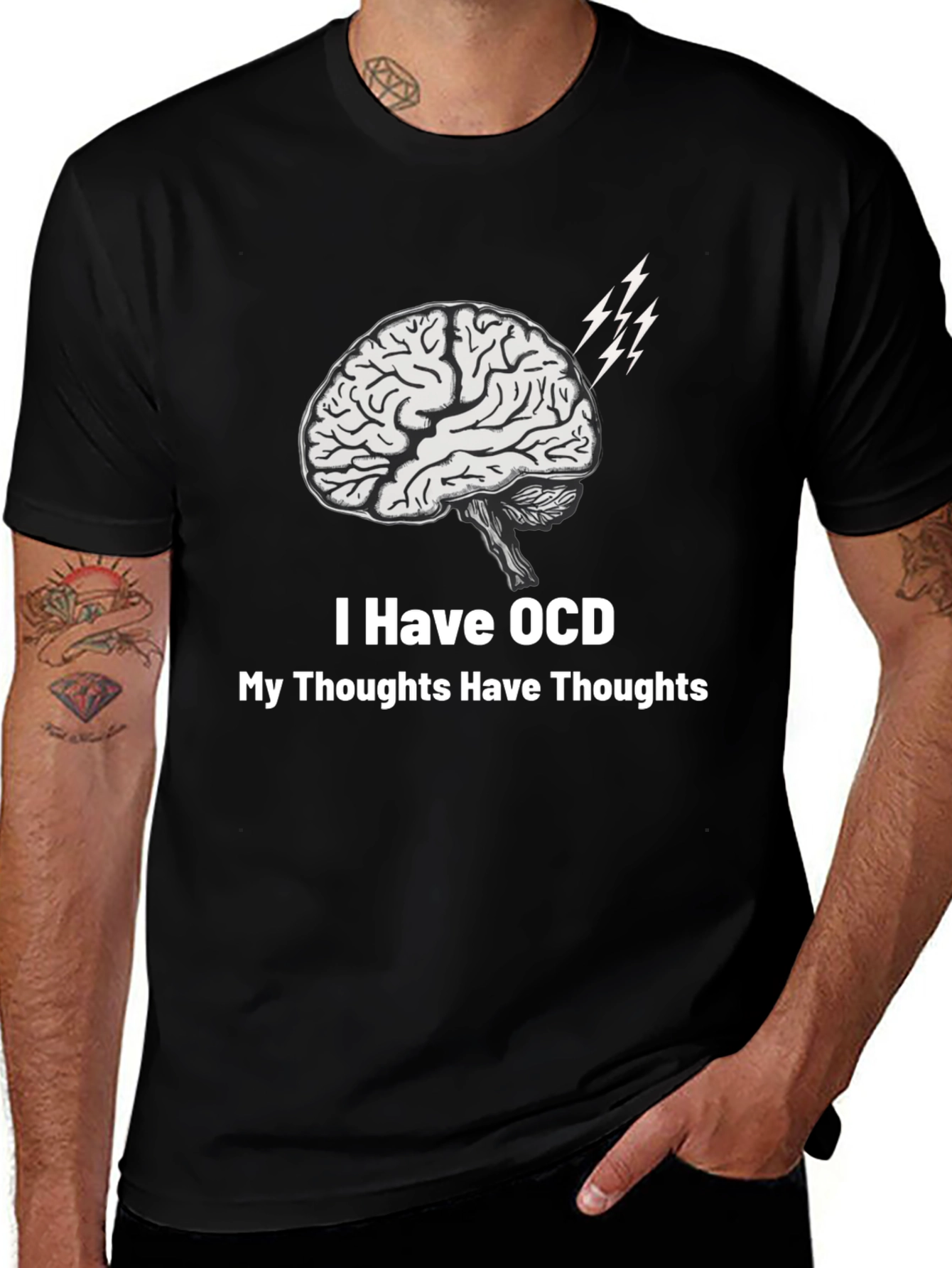 OCD Brain T-Shirt - Thoughts About Thoughts
