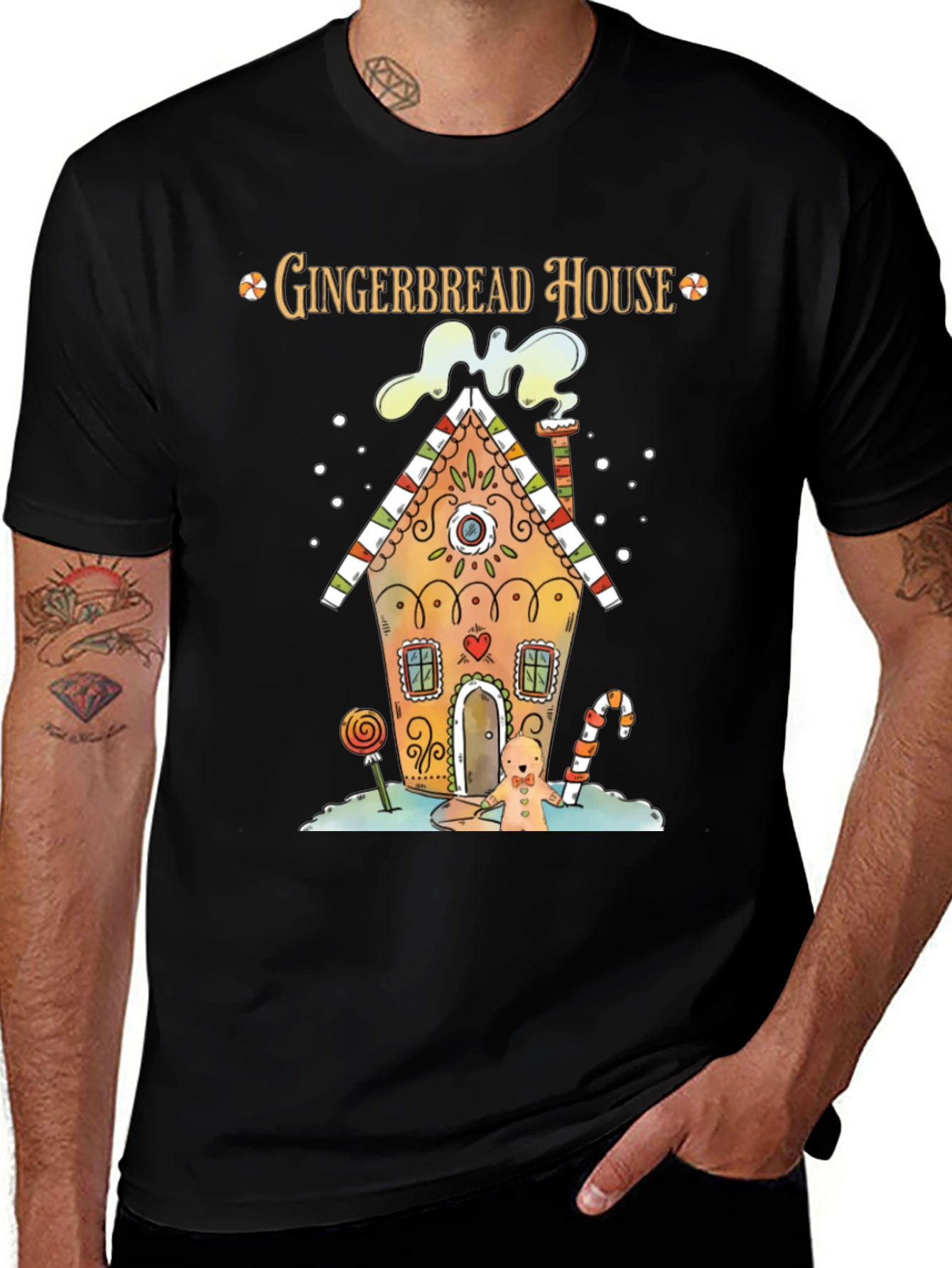 Variant 29 of Gingerbread House Holiday T-Shirt