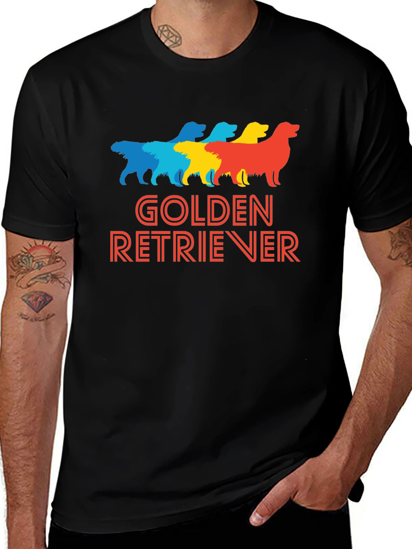 Golden Retriever Graphic Tee - Dog Lover's Shirt