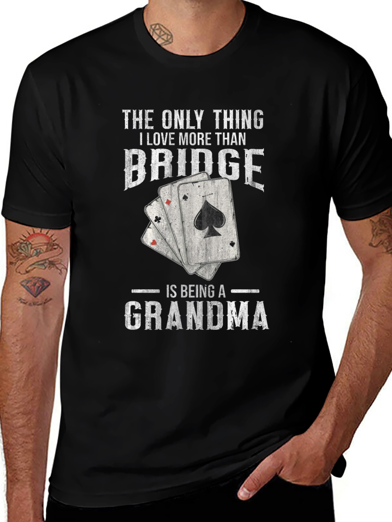 Variant 22 of Bridge Grandma T-Shirt - Love Card Games & Being a Grandma