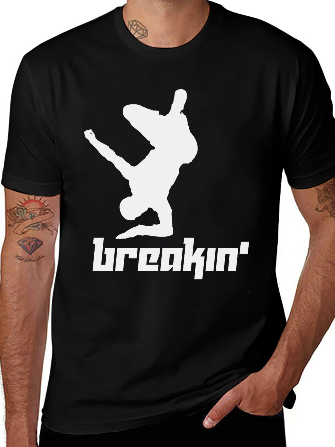 Variant 18 of Breakin' T-Shirt - Breakdance Silhouette Tee